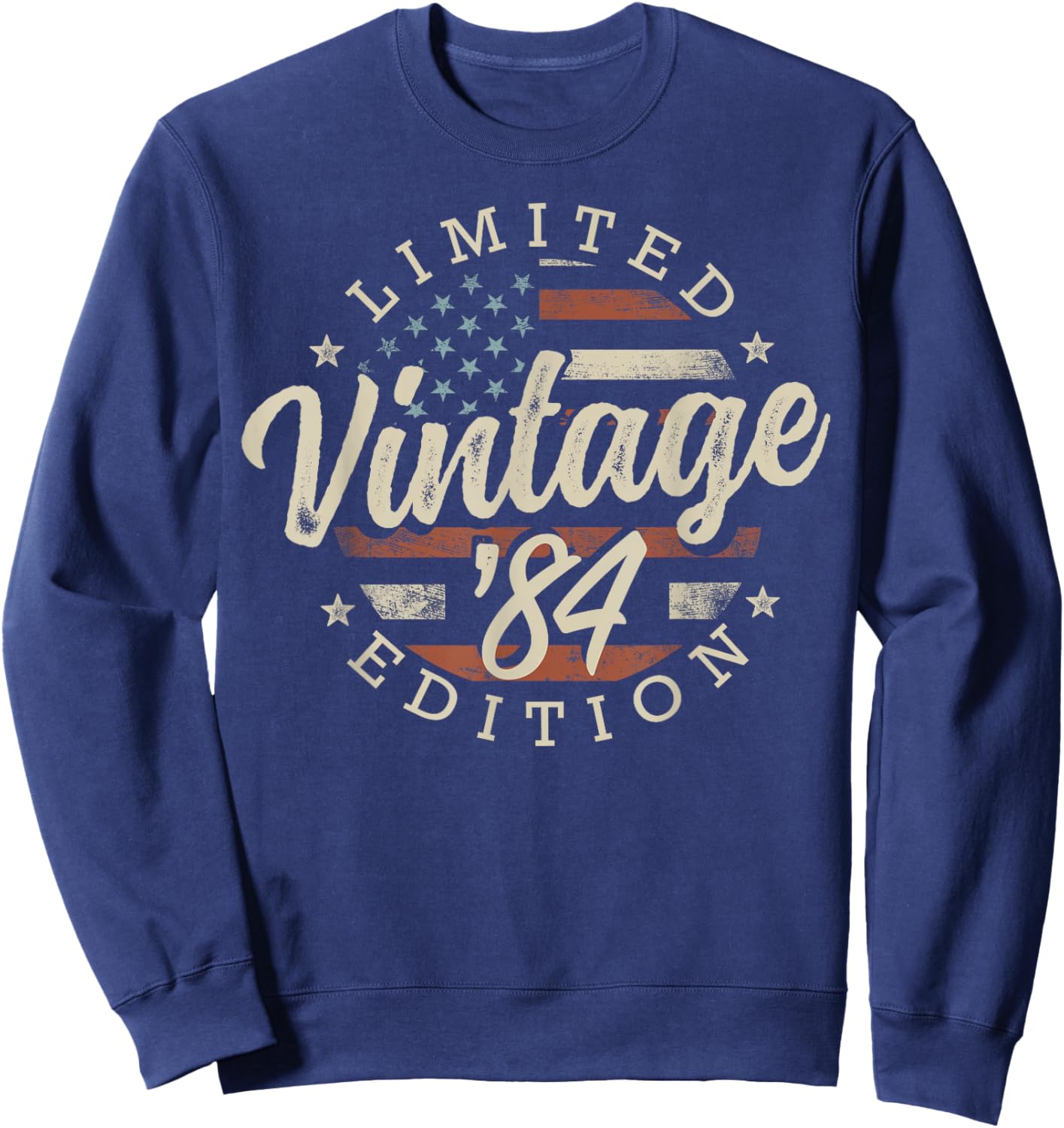 Vintage 1984 Limited Edition USA Flag 42nd Birthday Sweatshirt - Sweatshirt | Navy