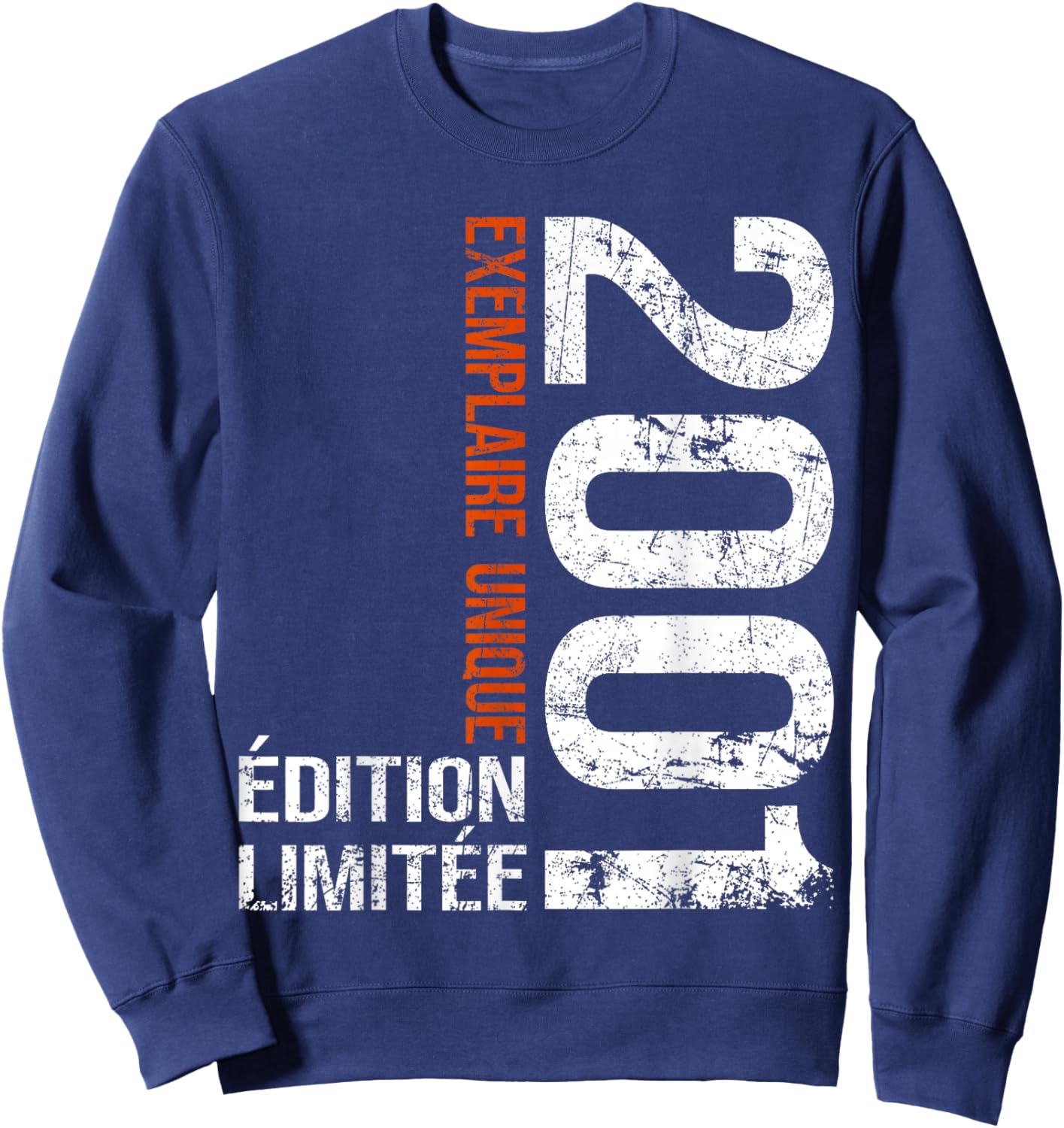 Vintage 2001 Gift 25 Years Man Birthday Humour Sweatshirt - Sweatshirt | Navy