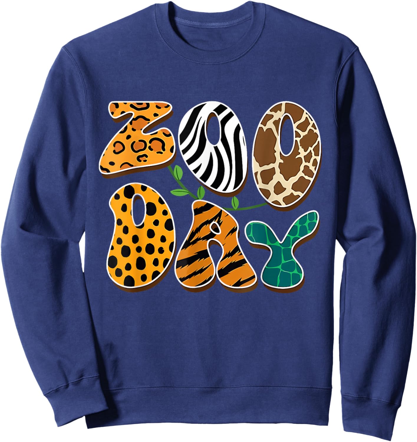 Funny Zoo Day Field Day Teacher Summer Last Day of School Sweatshirt - Sweatshirt | Navy