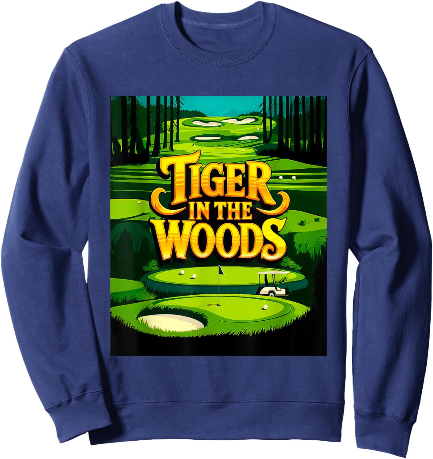 Tiger In The Woods #1 Sweatshirt - Sweatshirt | Navy