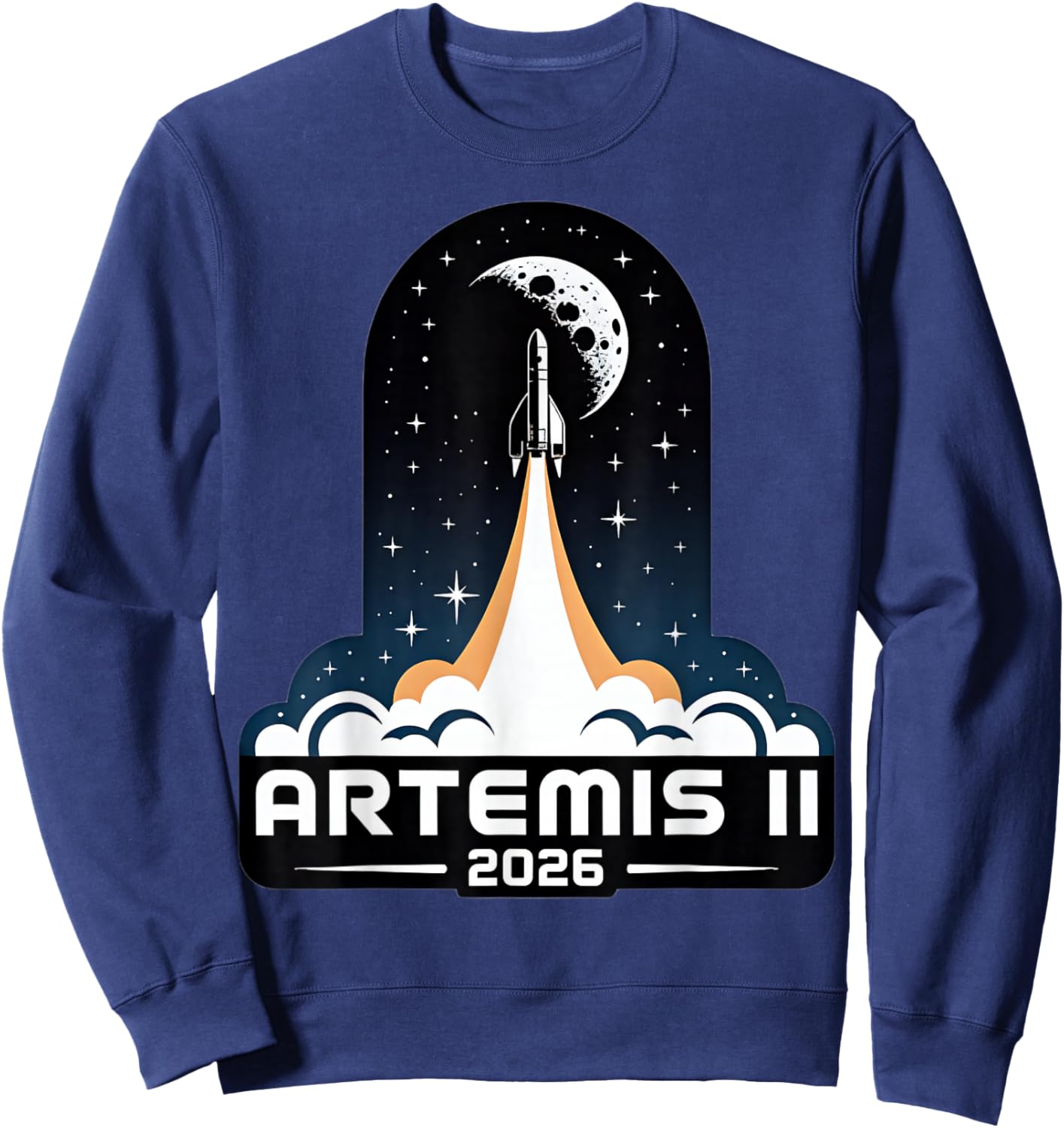 Artemis II Launch to The Moon 2026 Sweatshirt - Sweatshirt | Navy