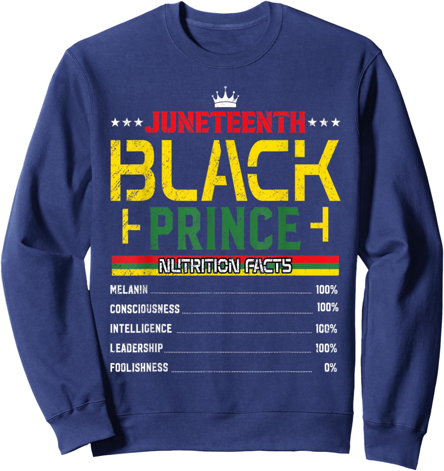 Juneteenth Afro American Boy Family Matching Youth Toddler Sweatshirt - Sweatshirt | Navy