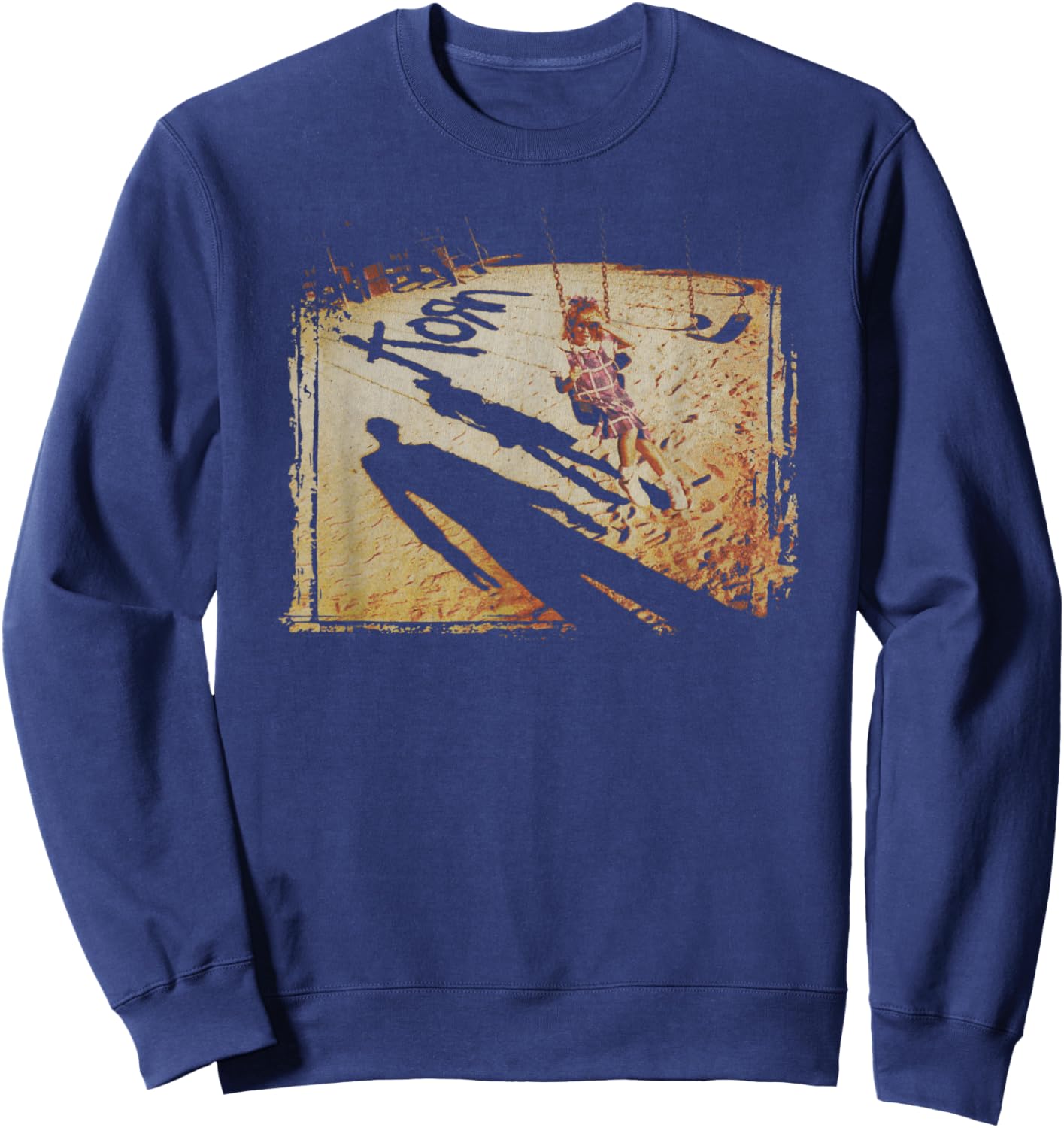 Korn Swing Set Cover , black, S Sweatshirt - Sweatshirt | Navy