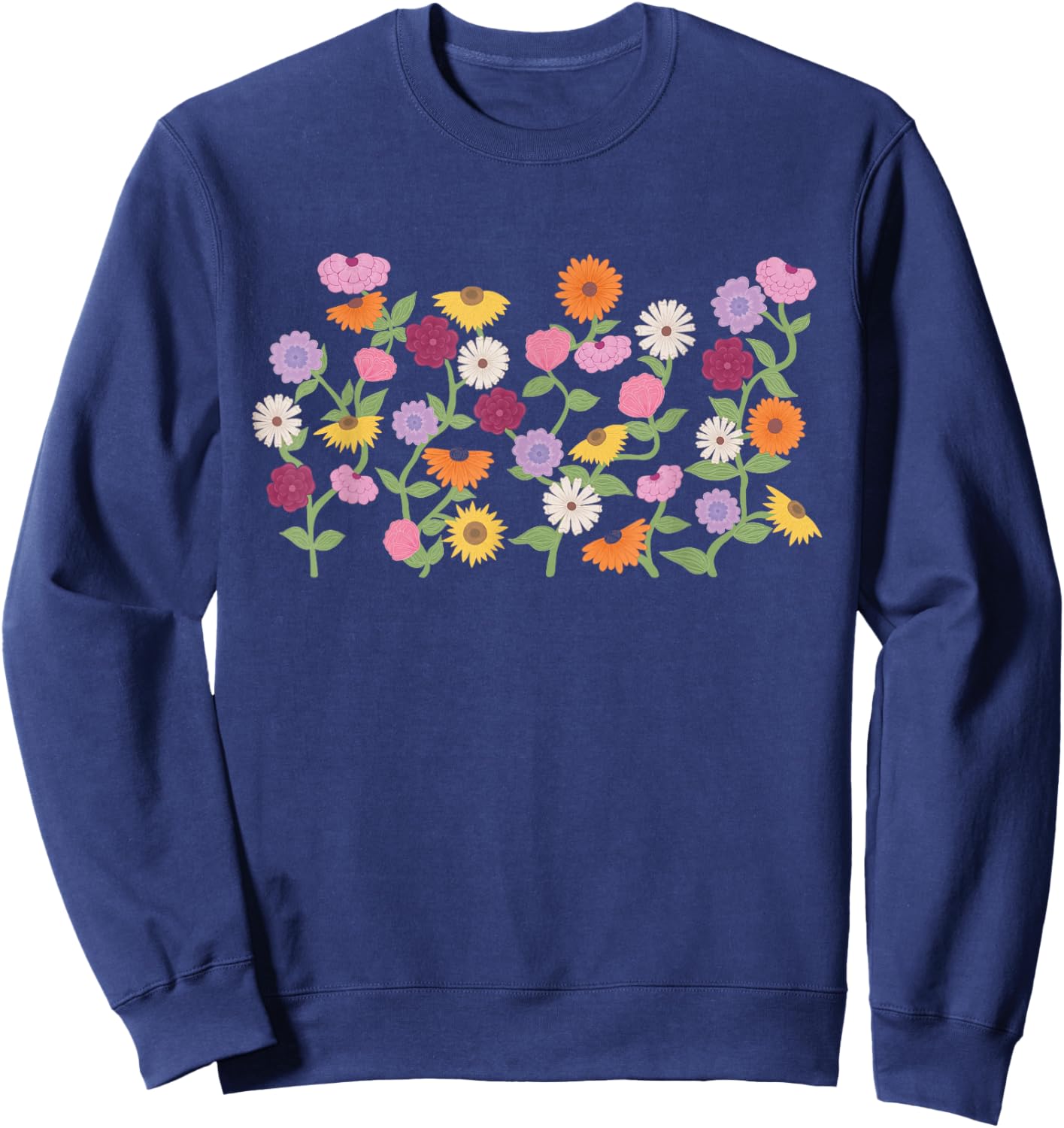 Eras Piano Flowers Sweatshirt - Sweatshirt | Navy