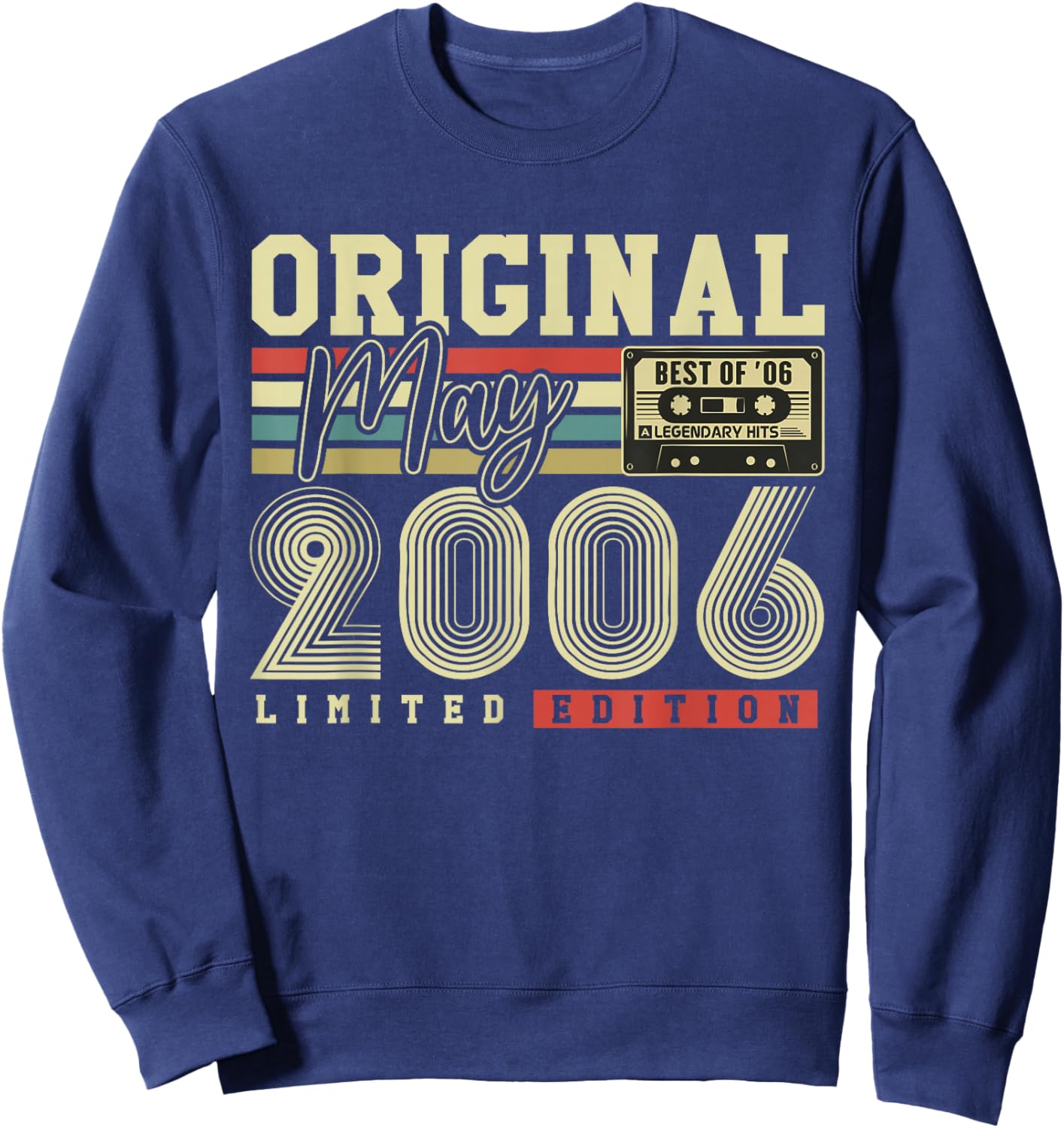 Original Mai 2006 Cadeau Vintage Anniversaire 20 Ans Sweatshirt - Sweatshirt | Navy