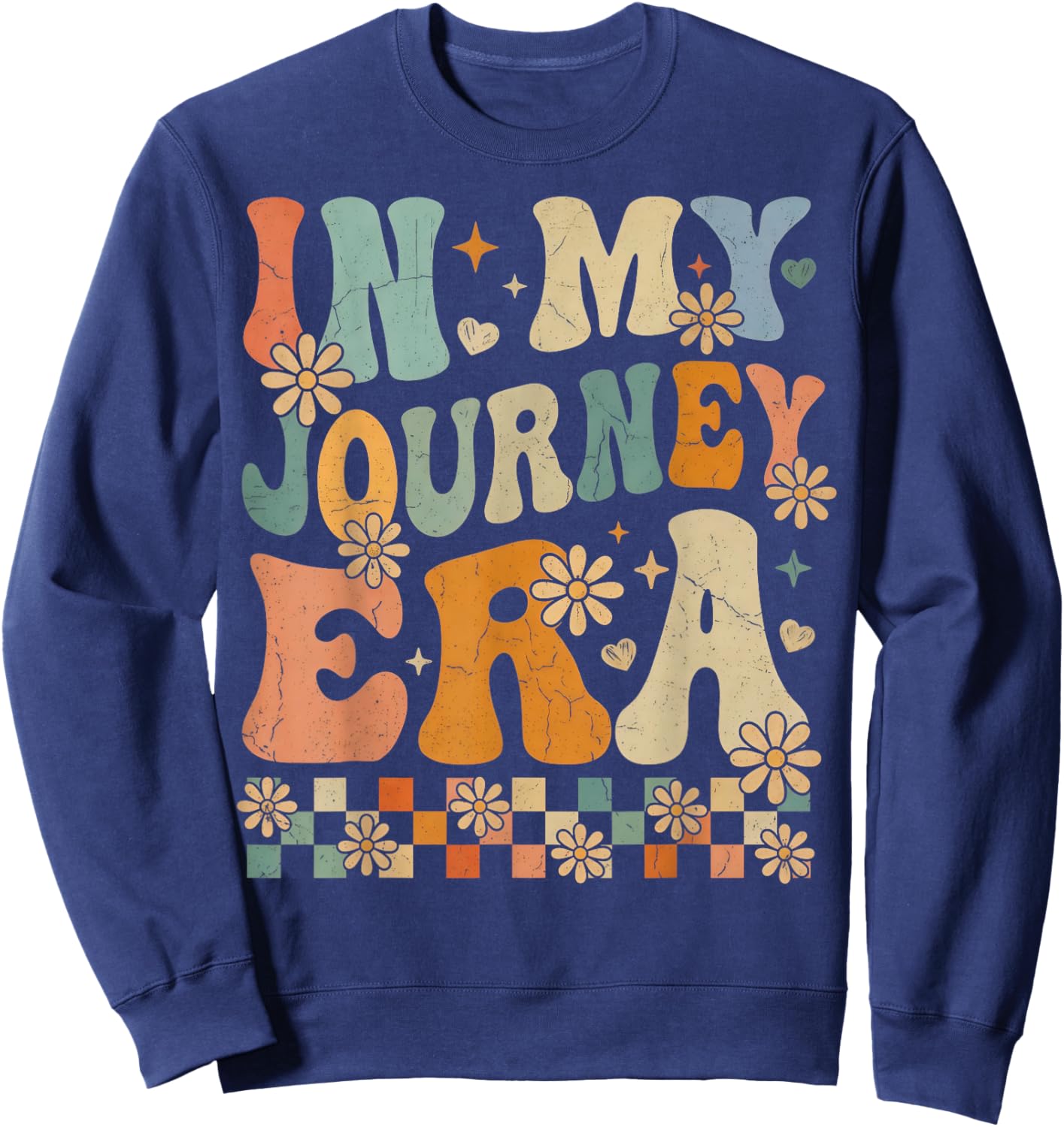Vintage in My Journey Era Gifts Women Kids Sweatshirt - Sweatshirt | Navy