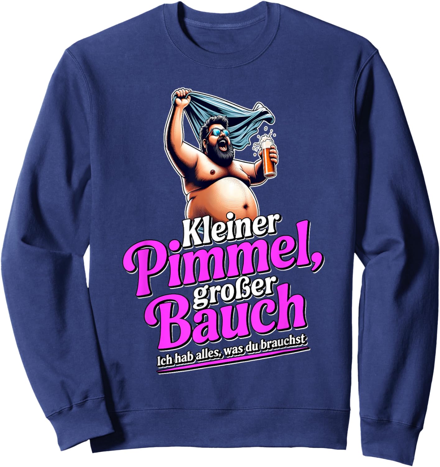 Kleiner Penis - Kleiner Schwanz - Malle Hit 2025 Sweatshirt - Sweatshirt | Navy