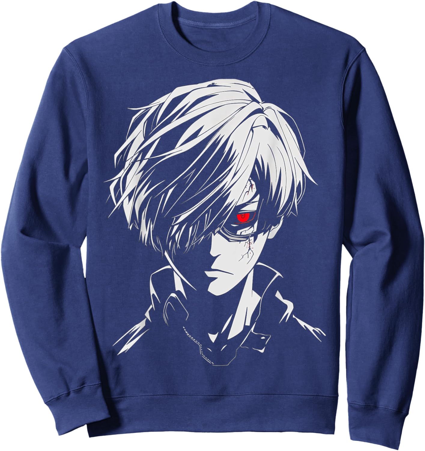 Anime Manga Graphic Art Anime Sweatshirt - Sweatshirt | Navy