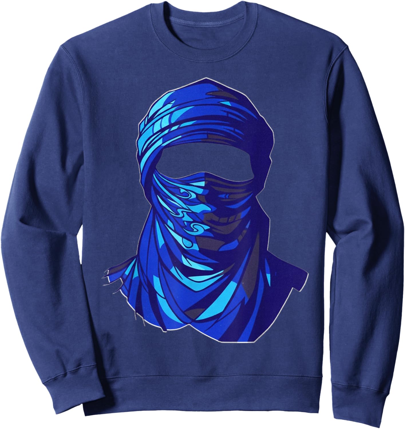 Tuareg Bedouin Head - Spirit of the Desert Sweatshirt - Sweatshirt | Navy