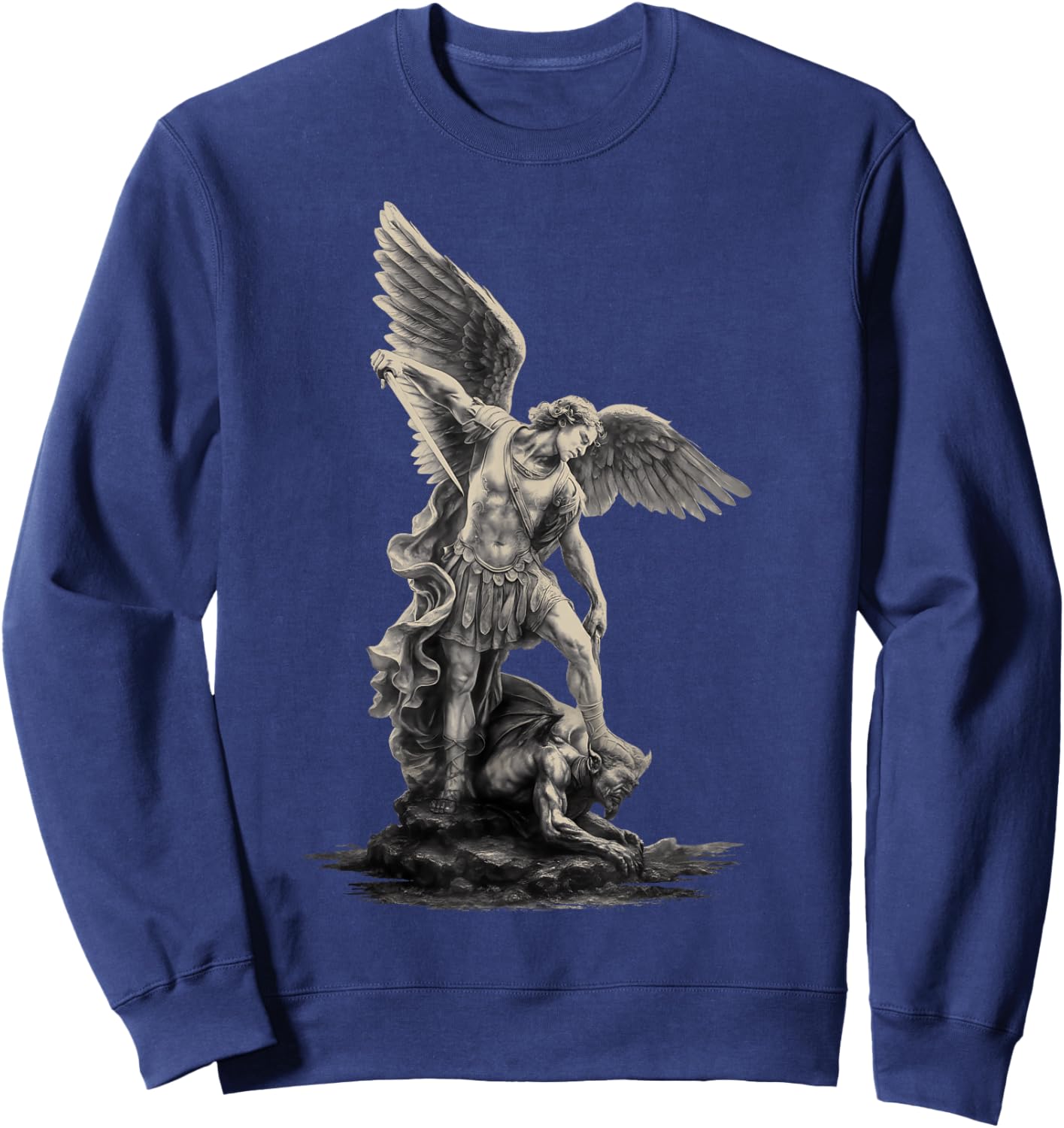 Archangel Michael Christian Streetwear Religious Her Sweatshirt - Sweatshirt | Navy
