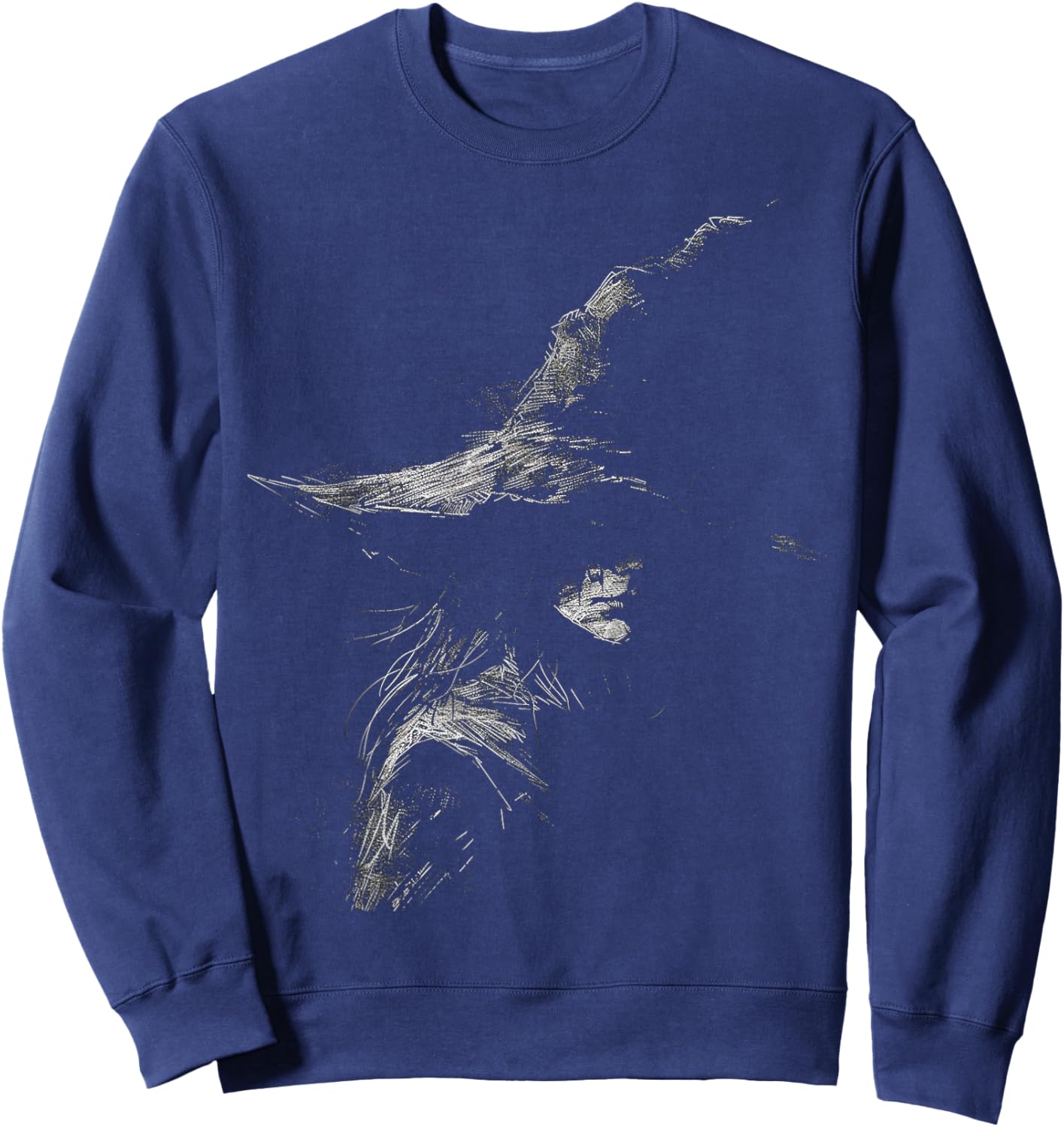 Witch Costume Halloween Spooky Art Witch Sweatshirt - Sweatshirt | Navy
