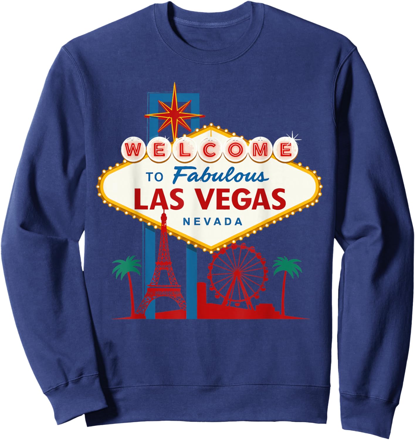 New I Love LAS VEGAS Shirts Women Holidays in Vegas Sweatshirt - Sweatshirt | Navy