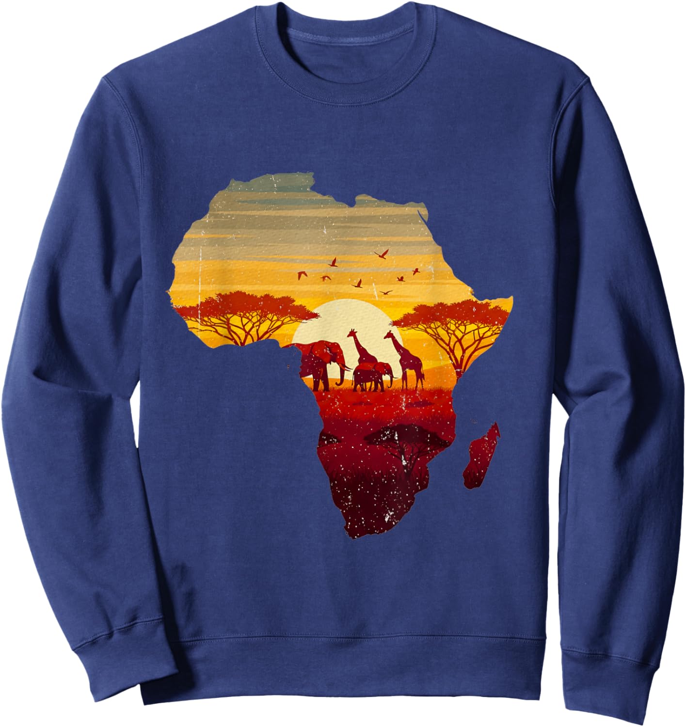 Safari Idea Animal Lover Africa Elephant Africa Lover Sweatshirt - Sweatshirt | Navy