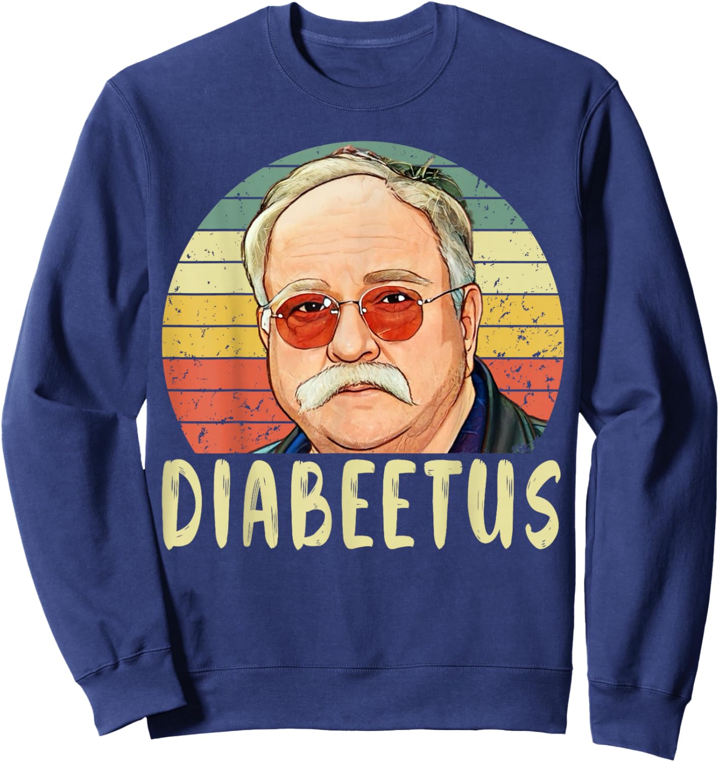 Funny Diabetic Diabetes Type 1 2 Awareness Pancreas Humor Sweatshirt - Sweatshirt | Navy