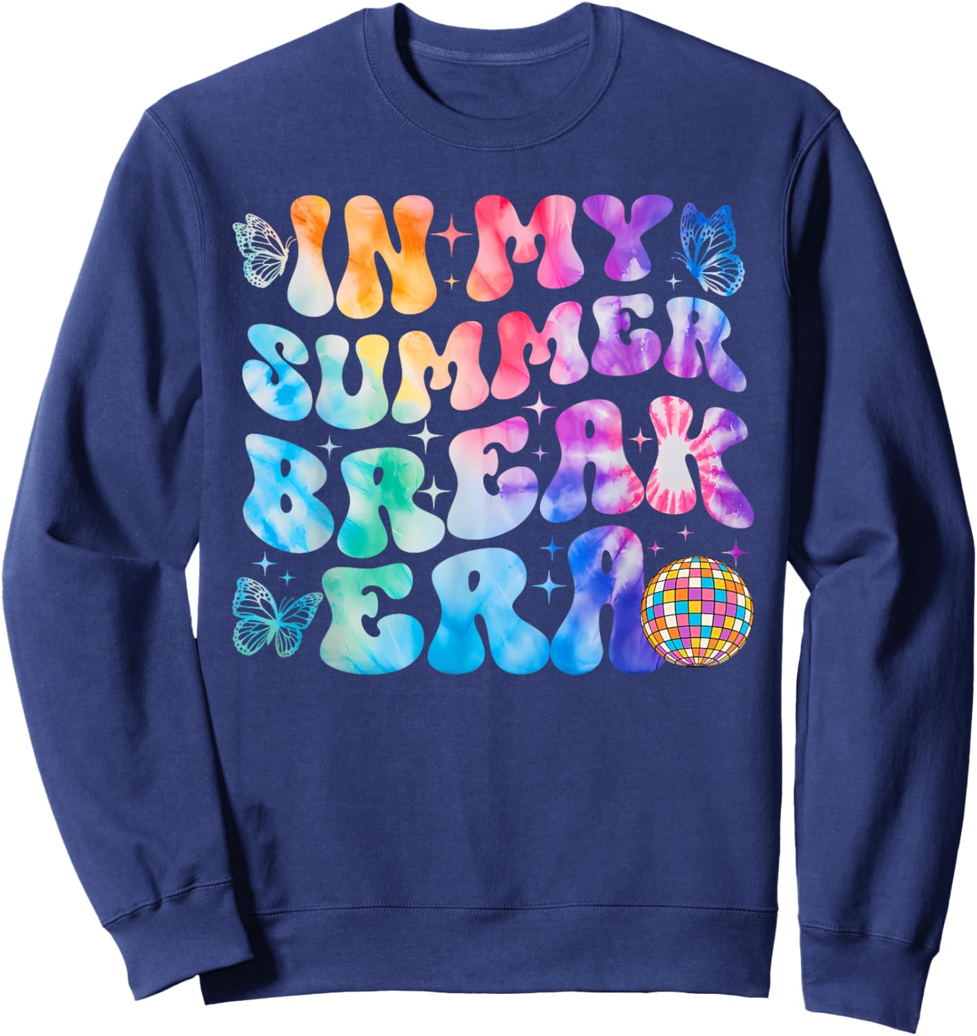 Happy Last Day of School In My Summer Era Teacher Women Kids Sweatshirt - Sweatshirt | Navy