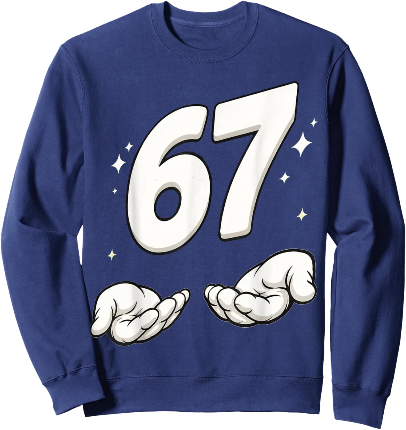 67 Design Shirt – Funny Number 67 and Children's Sweatshirt - Sweatshirt | Navy