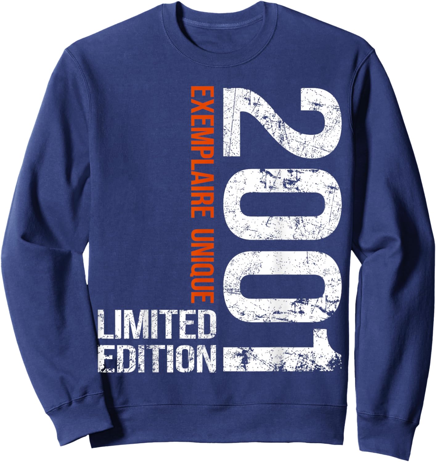 25th Anniversary 2001 Vintage 25 Years Men Vintage 2001 Sweatshirt - Sweatshirt | Navy