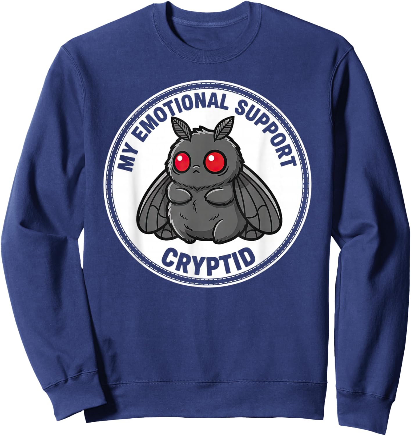 Cute Mothman My Comfort Cryptid Sweatshirt - Sweatshirt | Navy