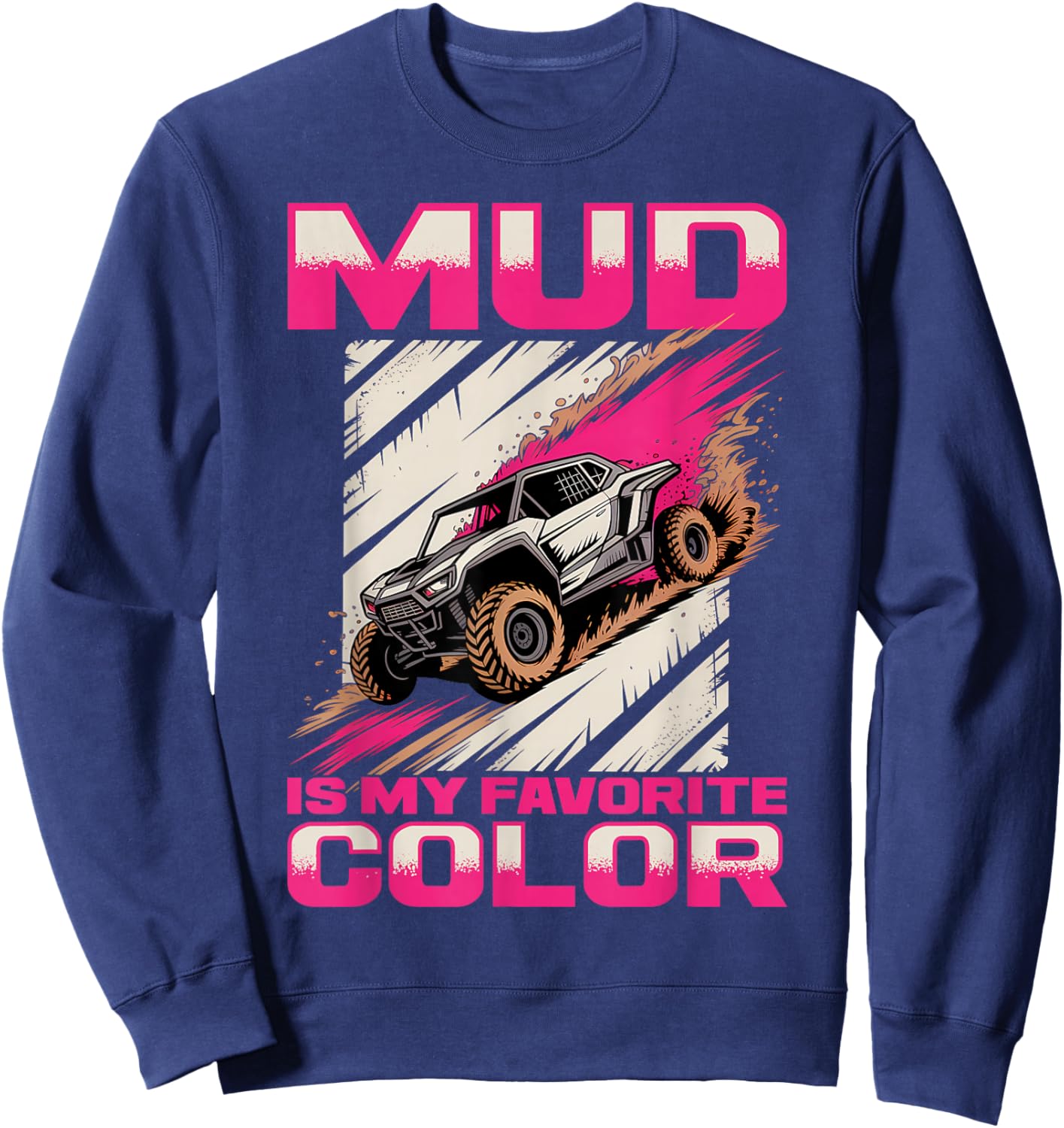 UTV Off Road Girl Woman 4 Wheeler Side by Side Sweatshirt - Sweatshirt | Navy