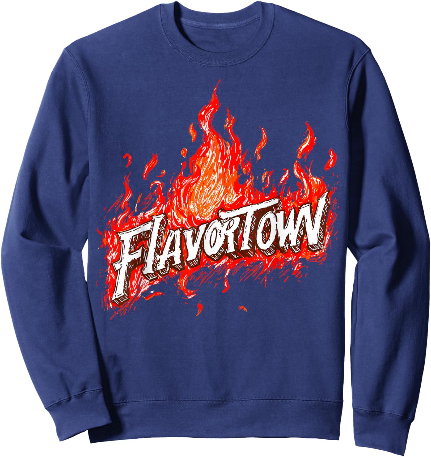 Flavortown Food Culture Sweatshirt - Sweatshirt | Navy