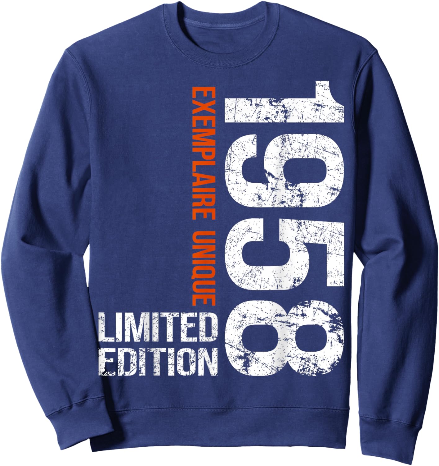 67th Birthday 1958 Vintage 67 Years Men Women Sweatshirt - Sweatshirt | Navy