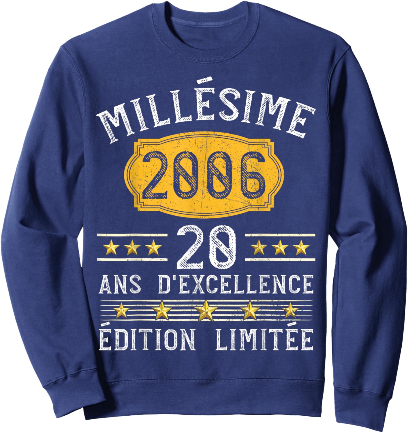 Vintage 2006 Gift 20 Years Man Birthday Humour Sweatshirt - Sweatshirt | Navy