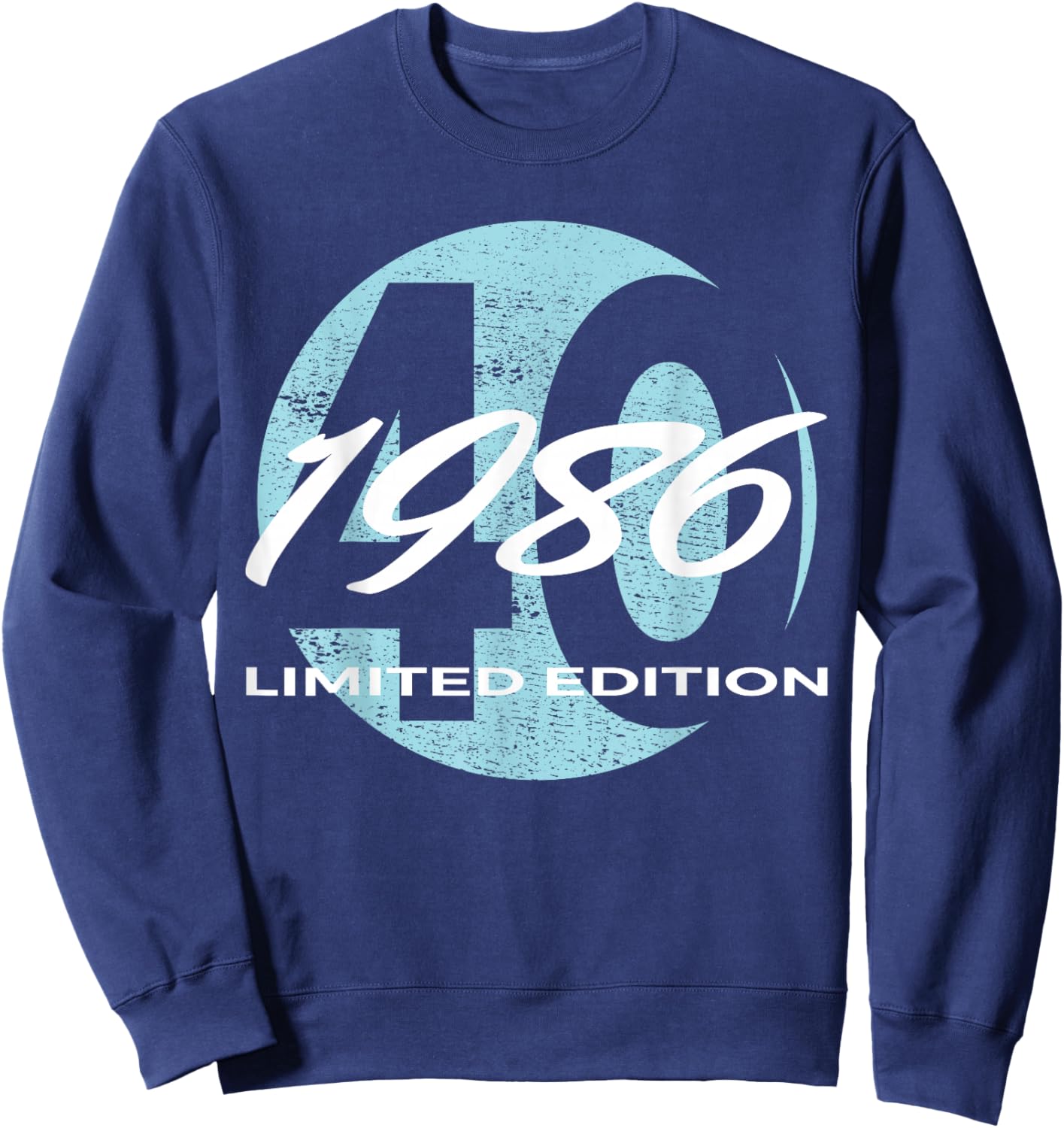 40th Birthday Man Woman 40 Years 1986 Funny Gift Sweatshirt - Sweatshirt | Navy