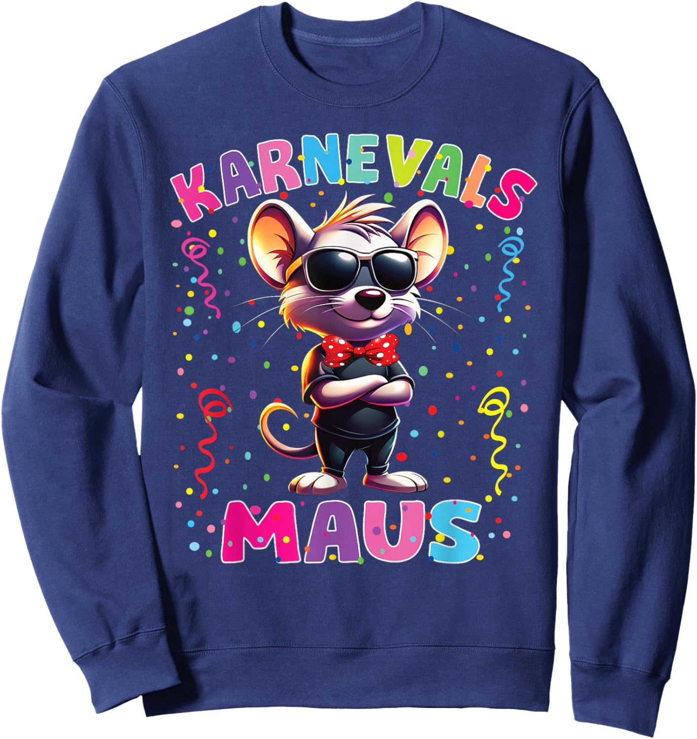Carnival Mouse Girls' Carnival Costume Confetti Sweatshirt - Sweatshirt | Navy