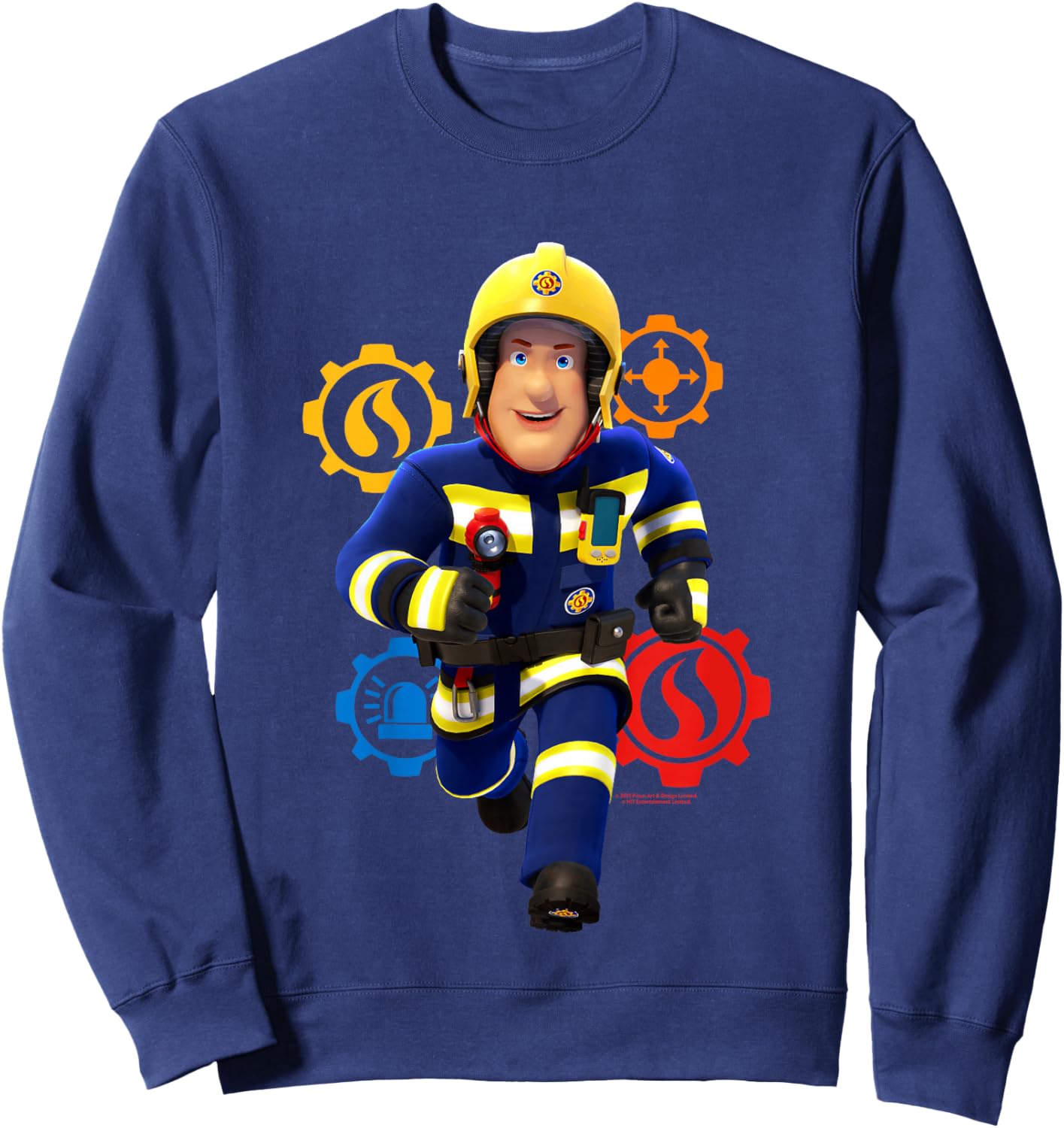 Enfant Sam Le Pompier - en Cours d'utilisation Sweatshirt - Sweatshirt | Navy