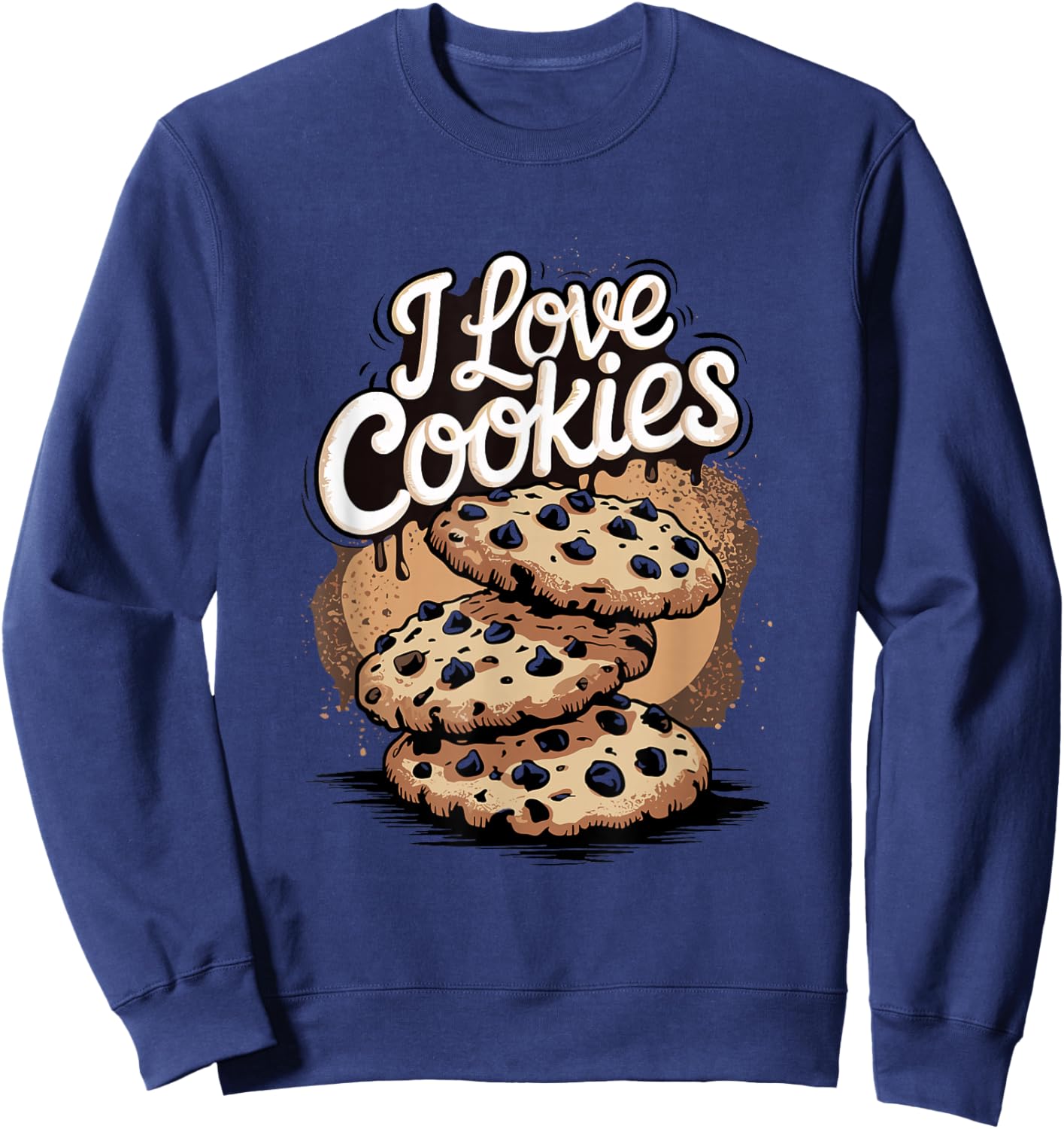 Cookie Baker Love I Love Cookies Sweatshirt - Sweatshirt | Navy