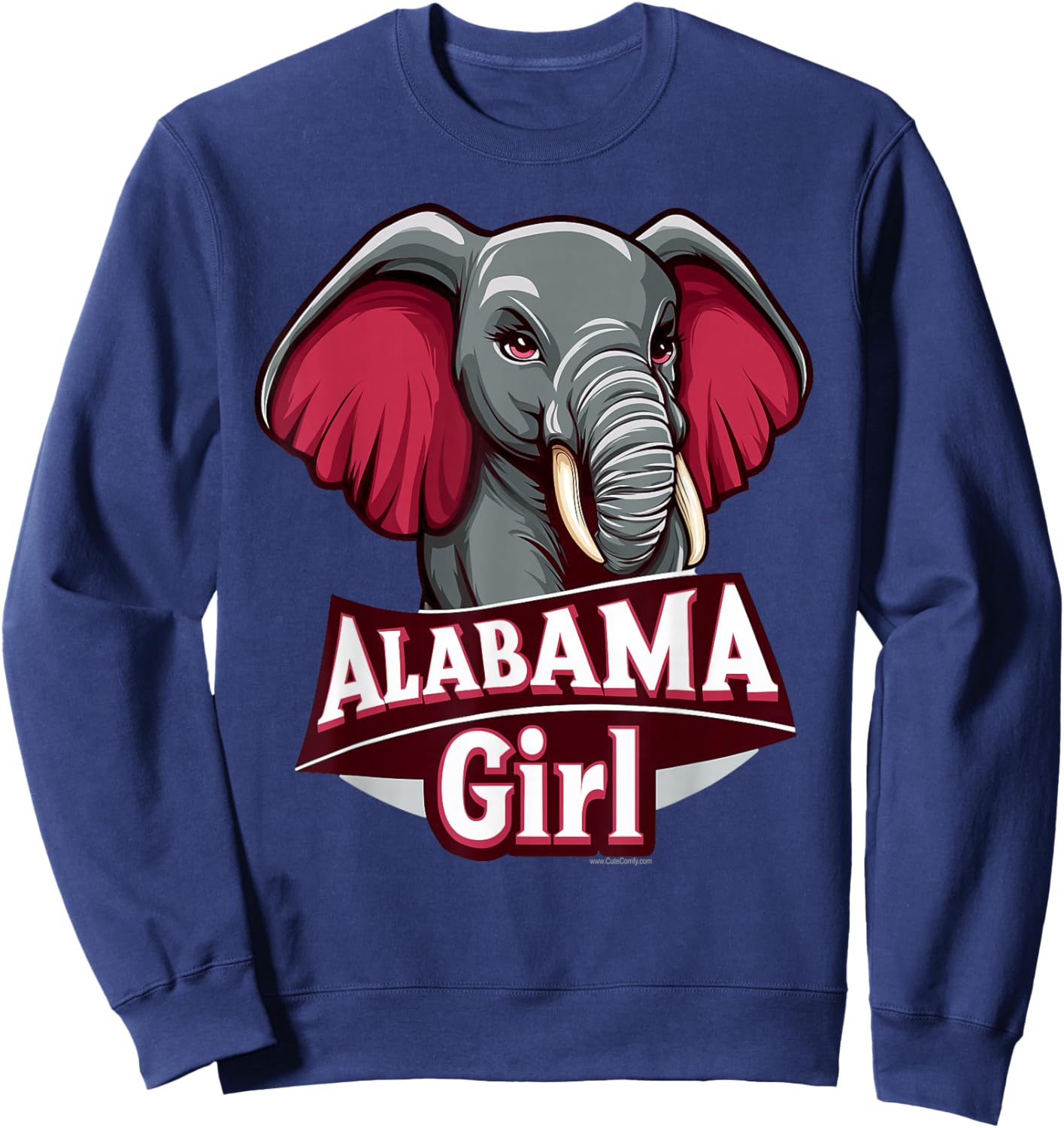 Alabama Cute Girls Fun Souvenir Sweatshirt - Sweatshirt | Navy