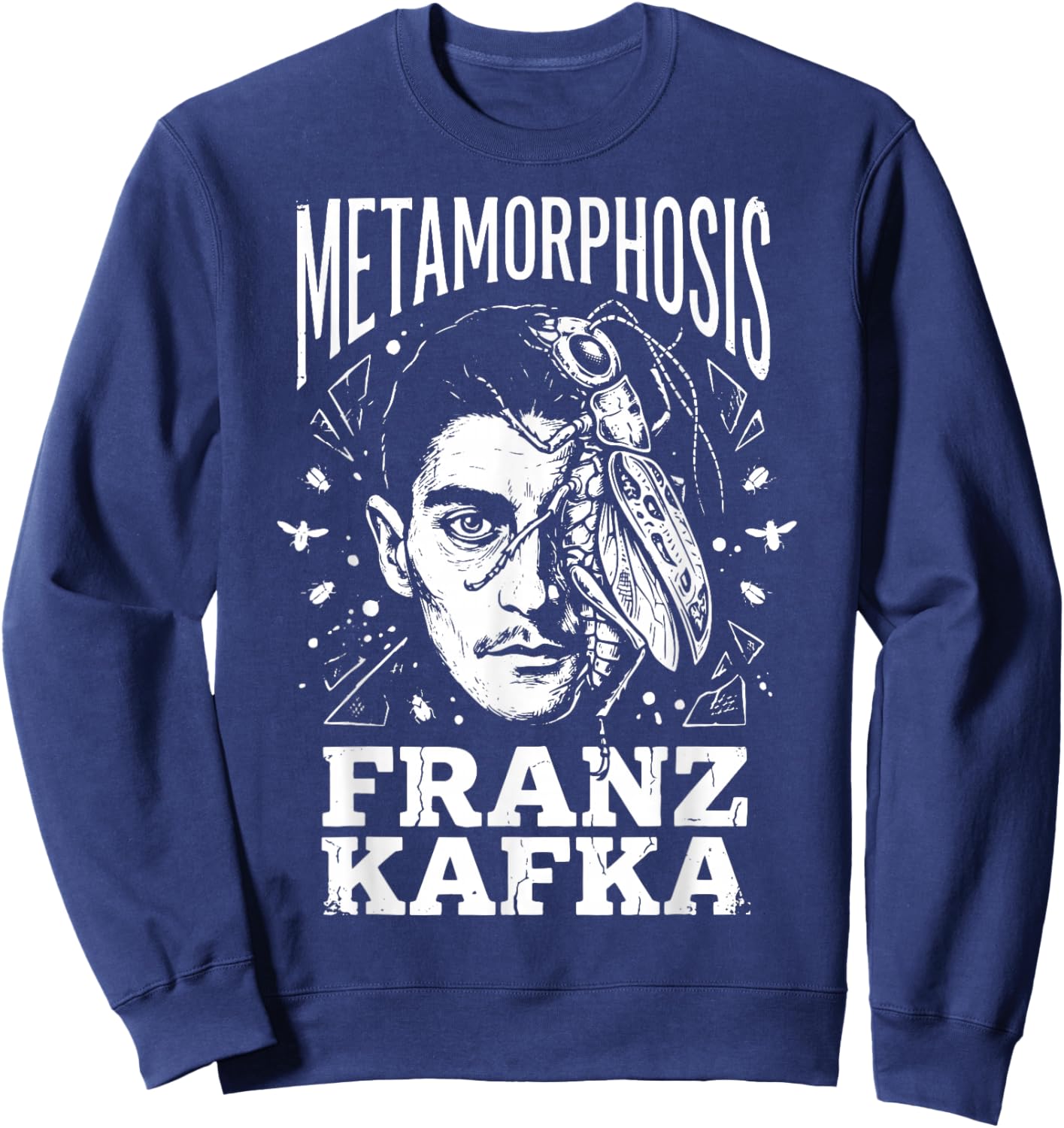 Franz Kafka Metamorphosis Sweatshirt - Sweatshirt | Navy