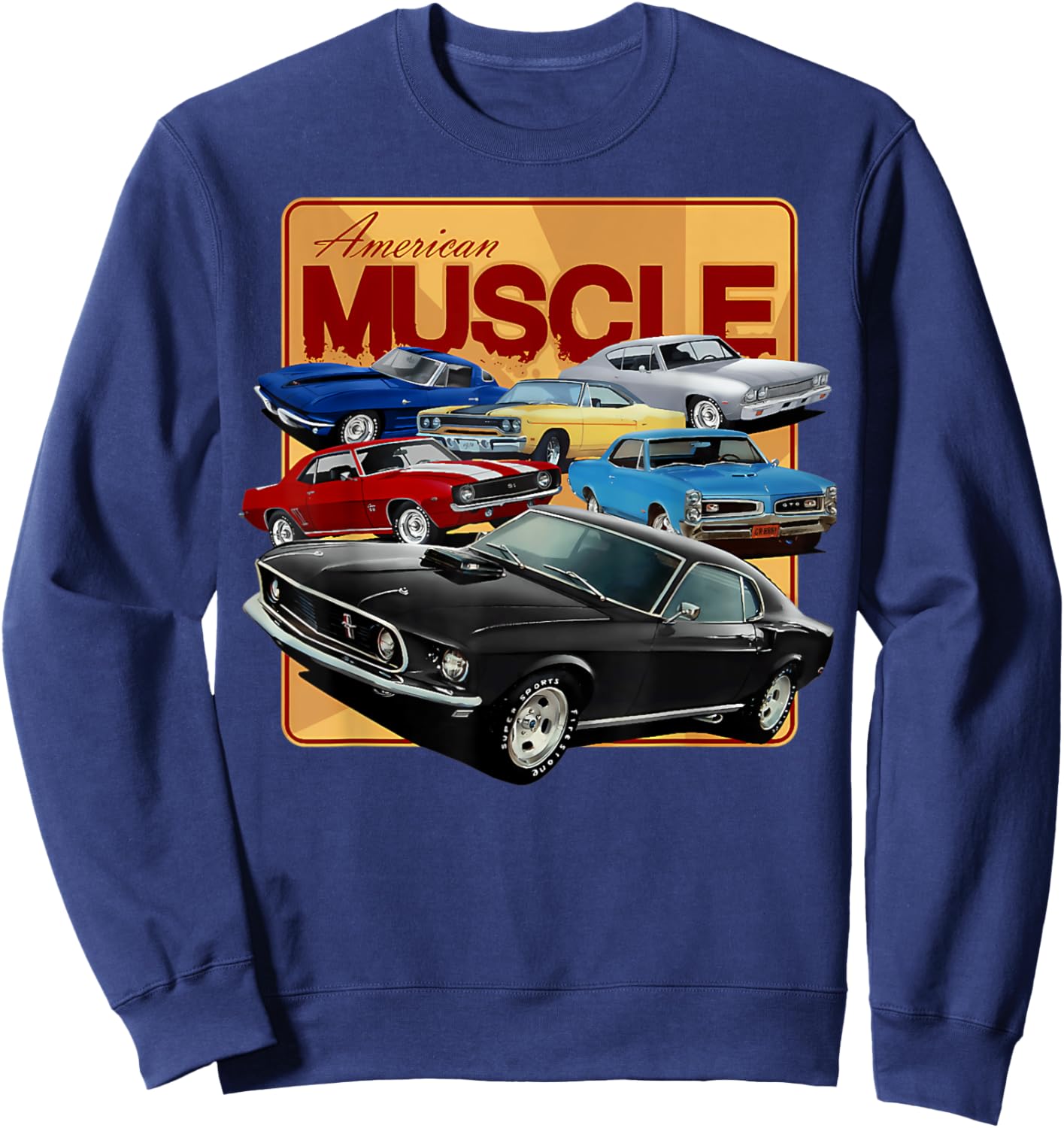 1968 1967 1965 2005 64 70 66 06 69 71 04 GTO Classic Car Sweatshirt - Sweatshirt | Navy