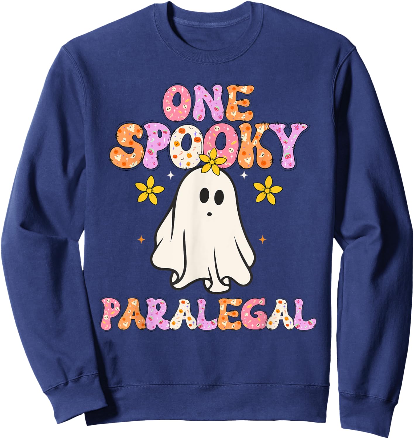 Paralegal Halloween Spooky Paralegal Sweatshirt - Sweatshirt | Navy