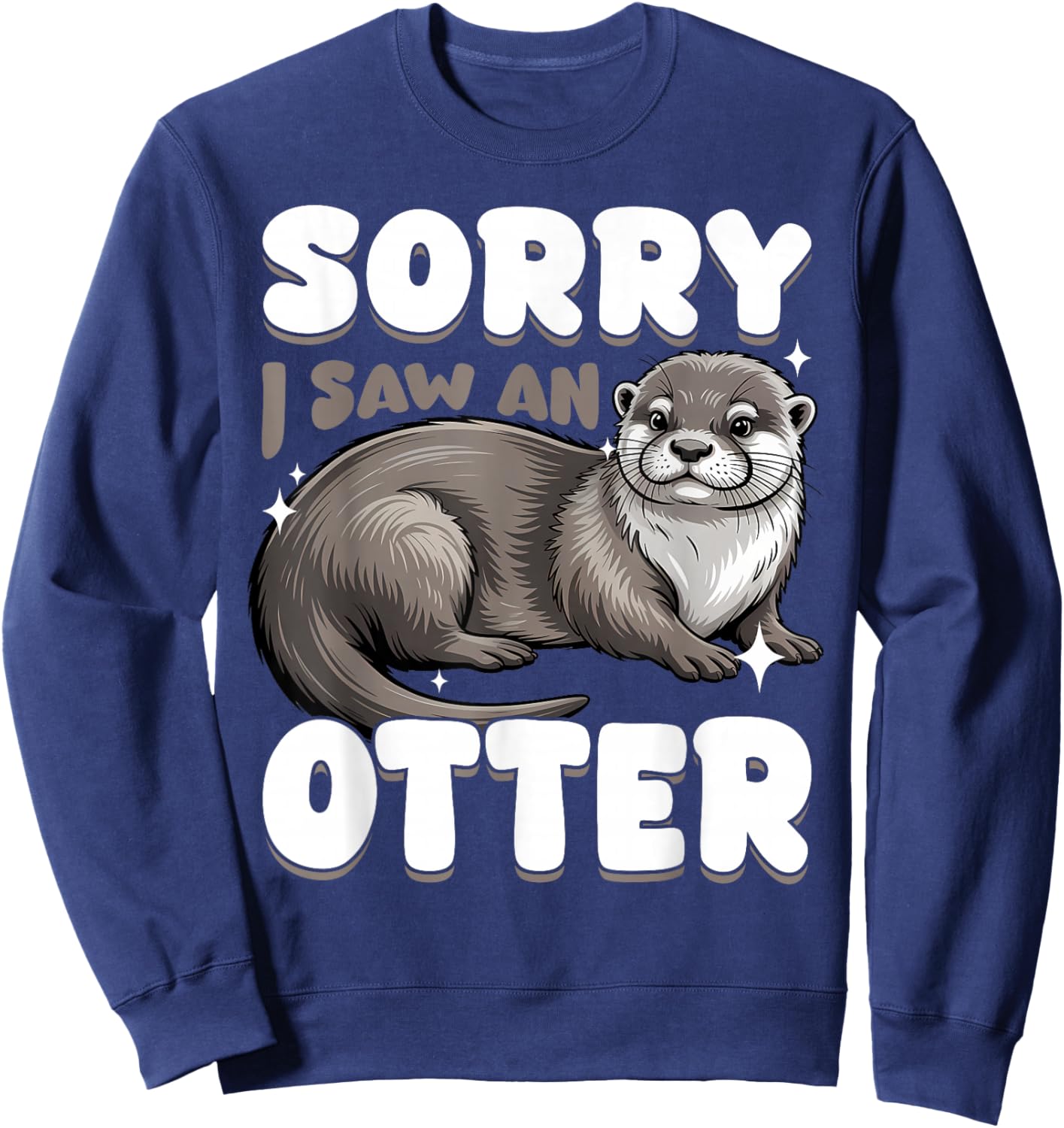 Funny Otter Sweatshirt - Sweatshirt | Navy