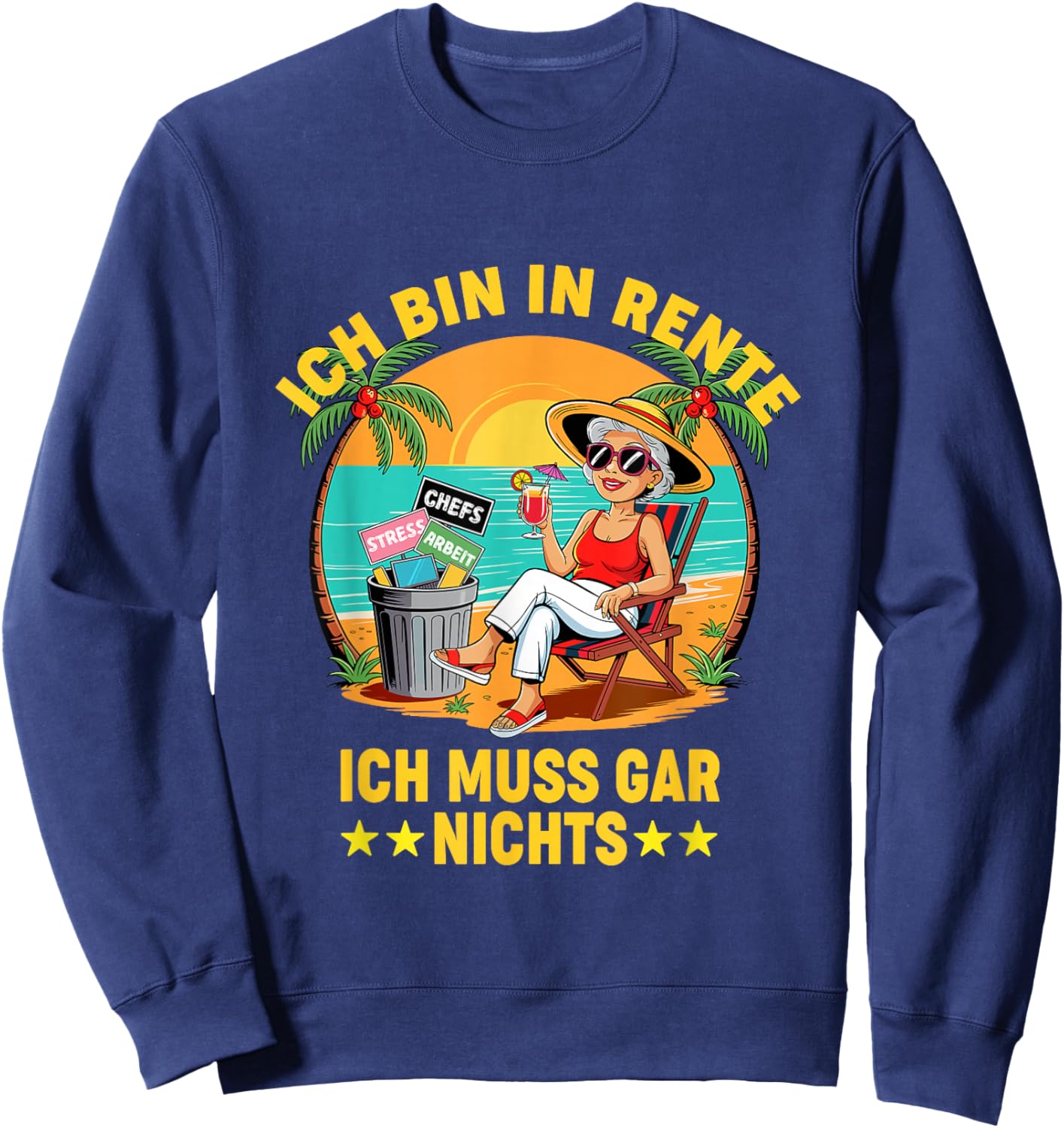 Retirement Pensioner Retirement Retirement 2025 Woman Funny Sweatshirt - Sweatshirt | Navy