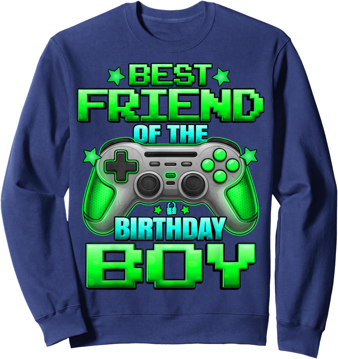 Best Friend of The Birthday Boy Matching Family Bestie Sweatshirt - Sweatshirt | Navy