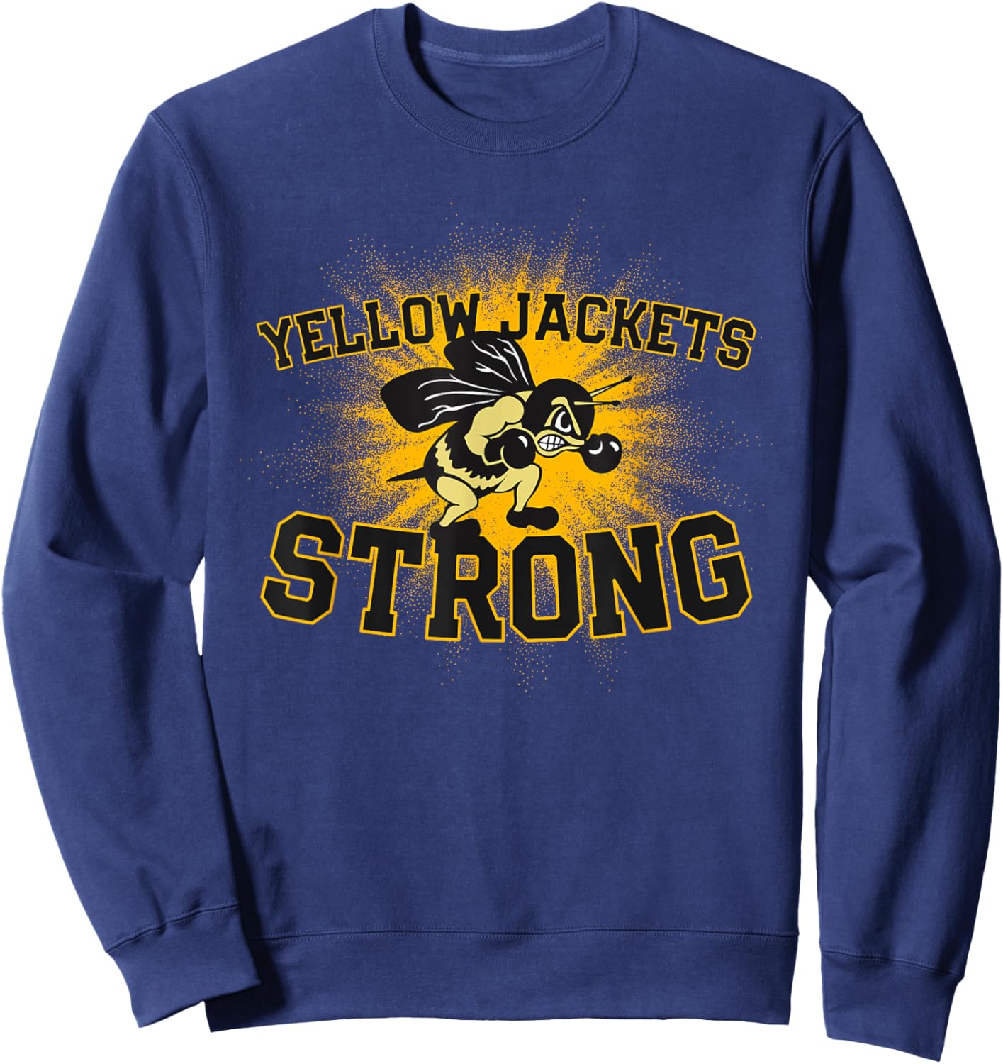 Perrysburg Yellow Jackets Logo Strong Flag HS Sweatshirt - Sweatshirt | Navy