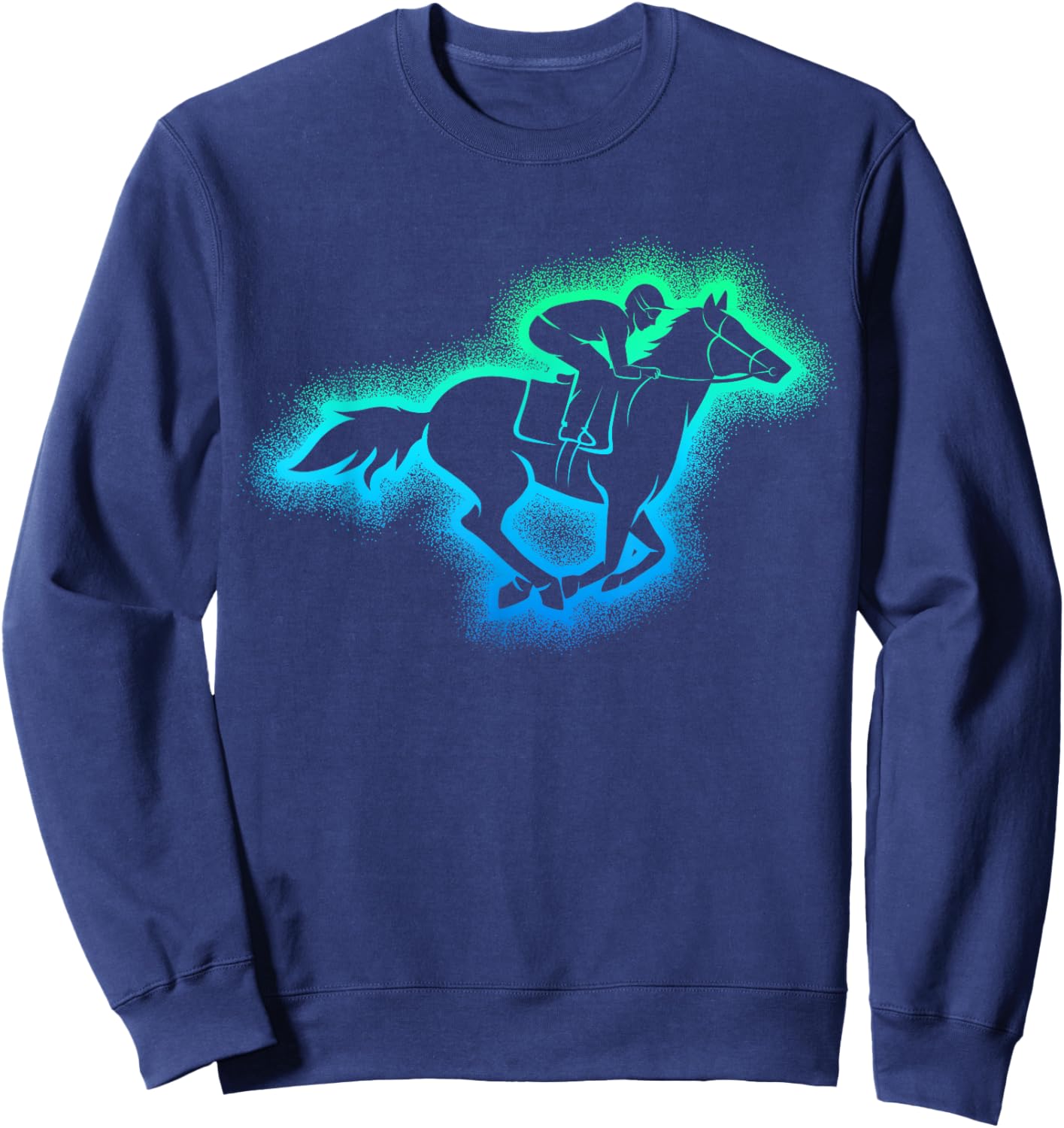 Horse Racing Derby Jockey Sweatshirt - Sweatshirt | Navy