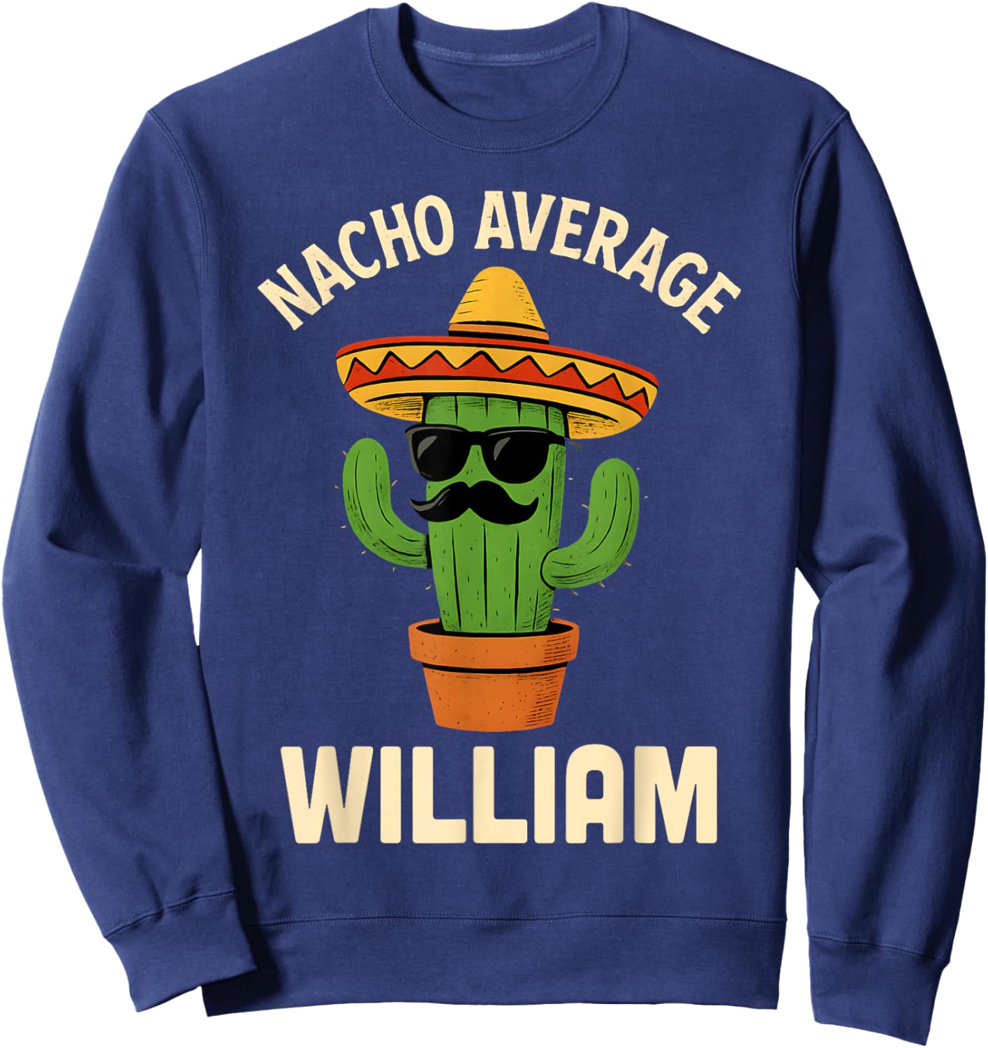 William Gifts Birthday Funny Personalized Custom Name Sweatshirt - Sweatshirt | Navy