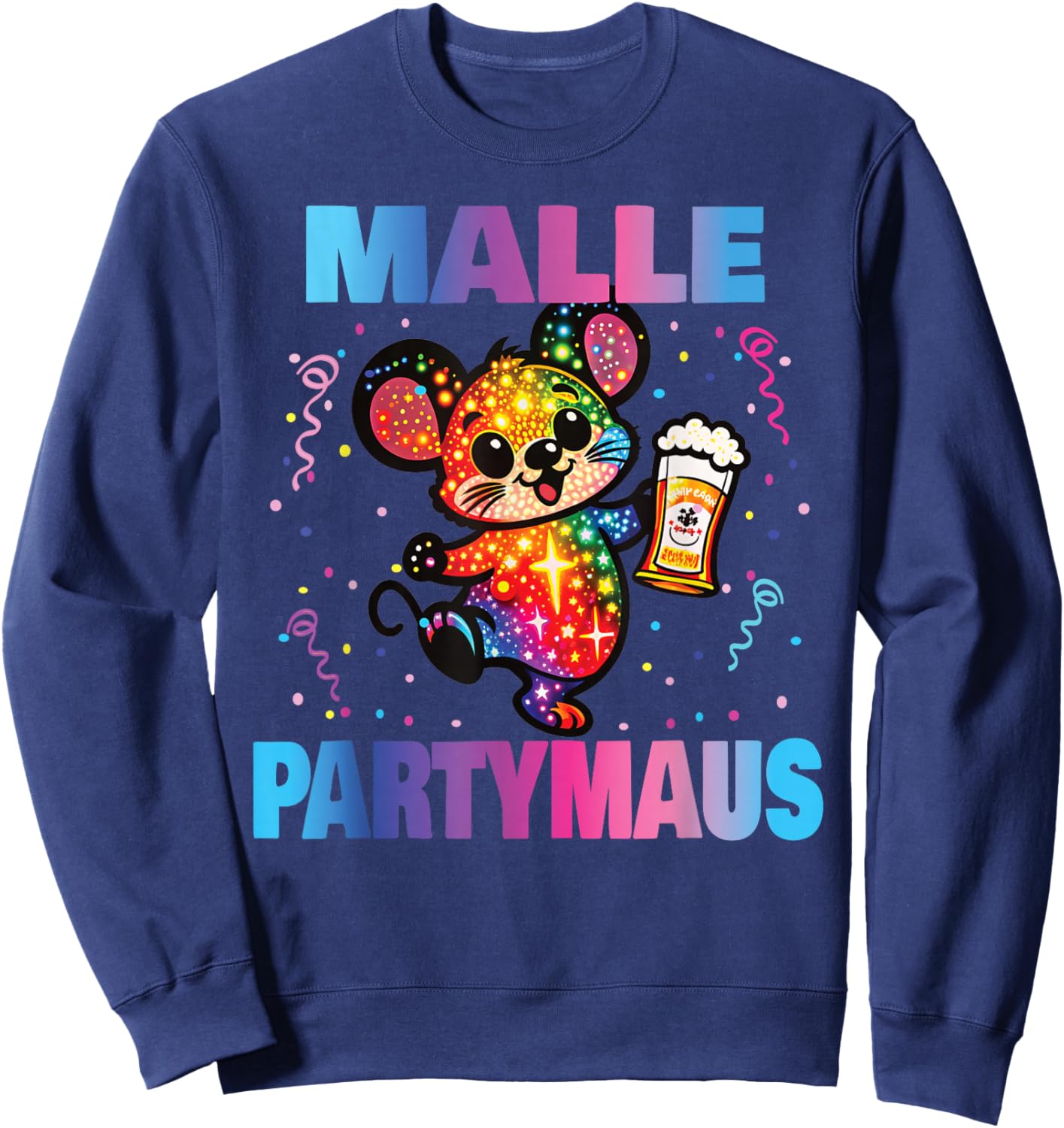 Malle Party Gruppenshirt Mallorca Outfit Damen Herren Party Sweatshirt - Sweatshirt | Navy
