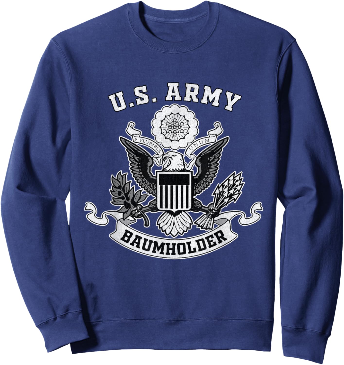 Baumholder Germany Military Base Eagle Emblem Vintage Gifts Sweatshirt - Sweatshirt | Navy