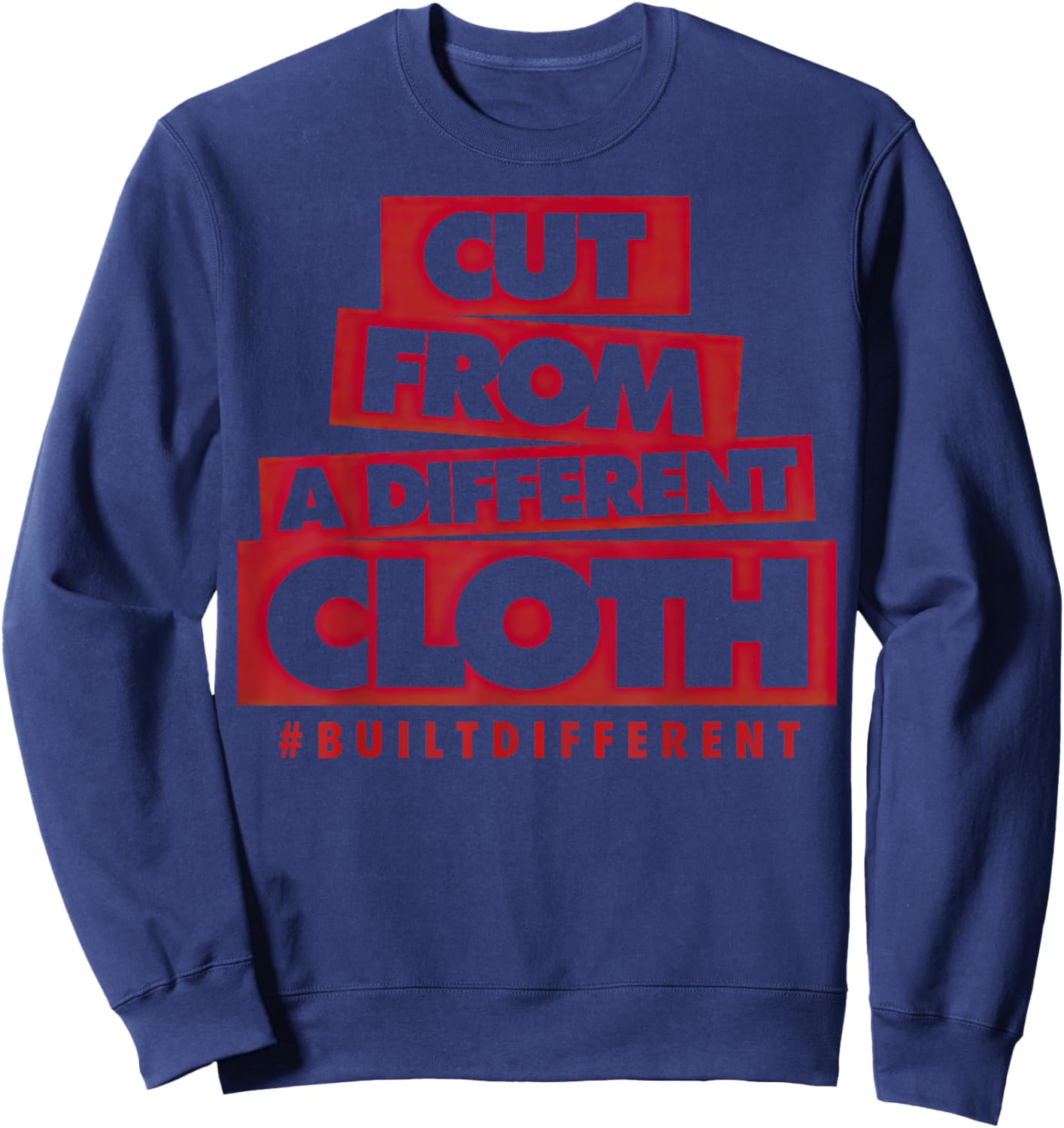 Bloodline Varsity Red Black Graphic Match Sweatshirt - Sweatshirt | Navy
