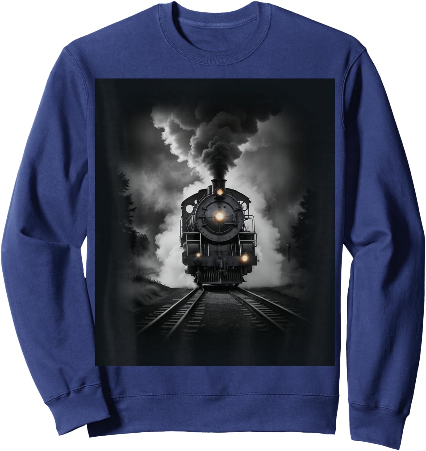 Steam Locomotive Train 4014 Vintage Railroad Big Boy Engine Sweatshirt - Sweatshirt | Navy