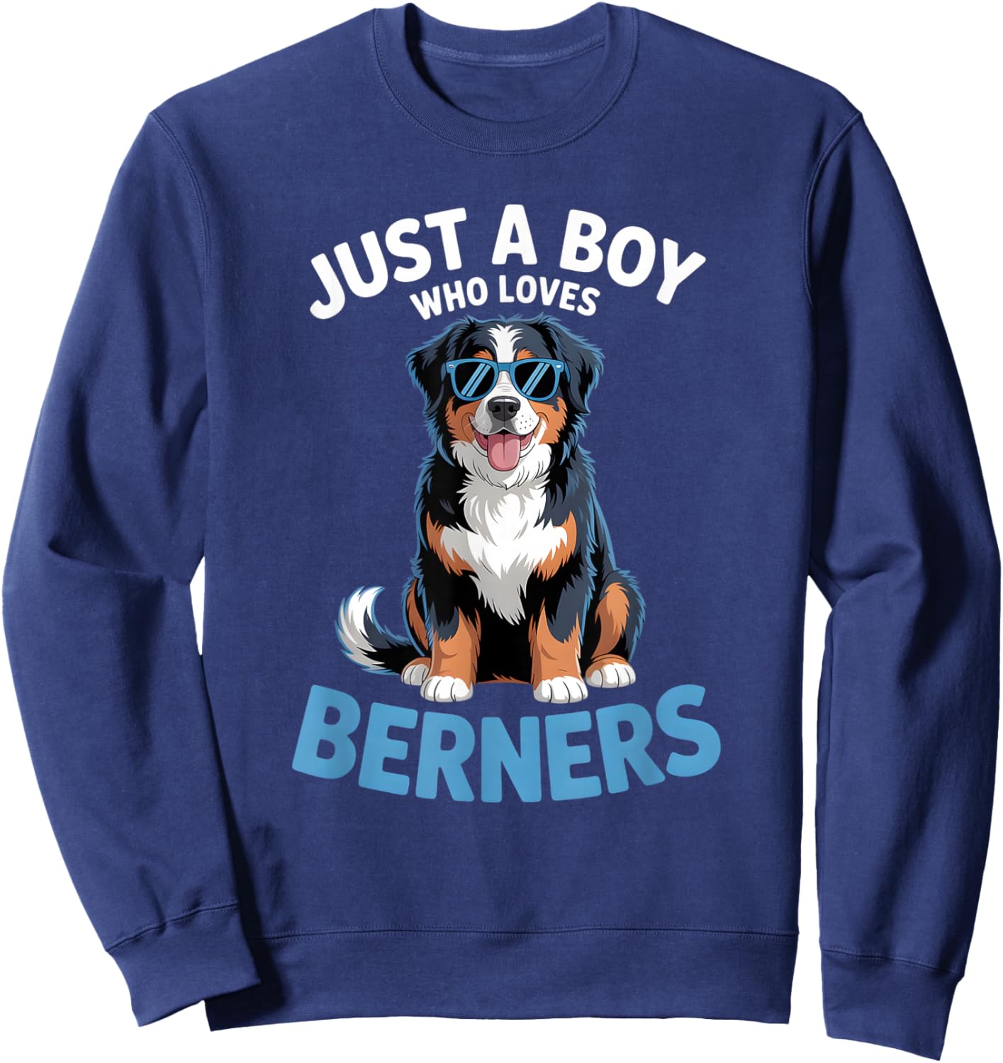 Boys Bernese Mountain Dog Sweatshirt - Sweatshirt | Navy