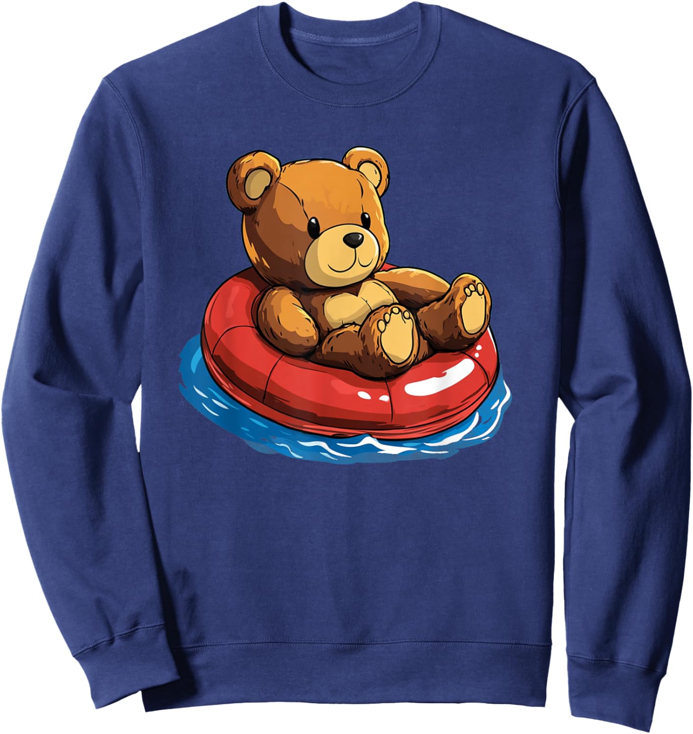 Beach Days Teddy Bear with a Swim Ring Sweatshirt - Sweatshirt | Navy