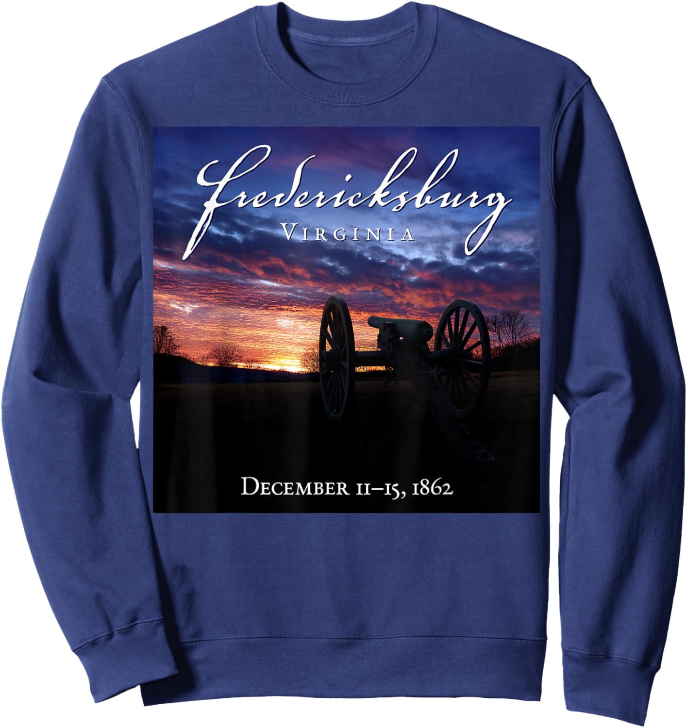 Battle of Fredericksburg Civil War Sweatshirt - Sweatshirt | Navy