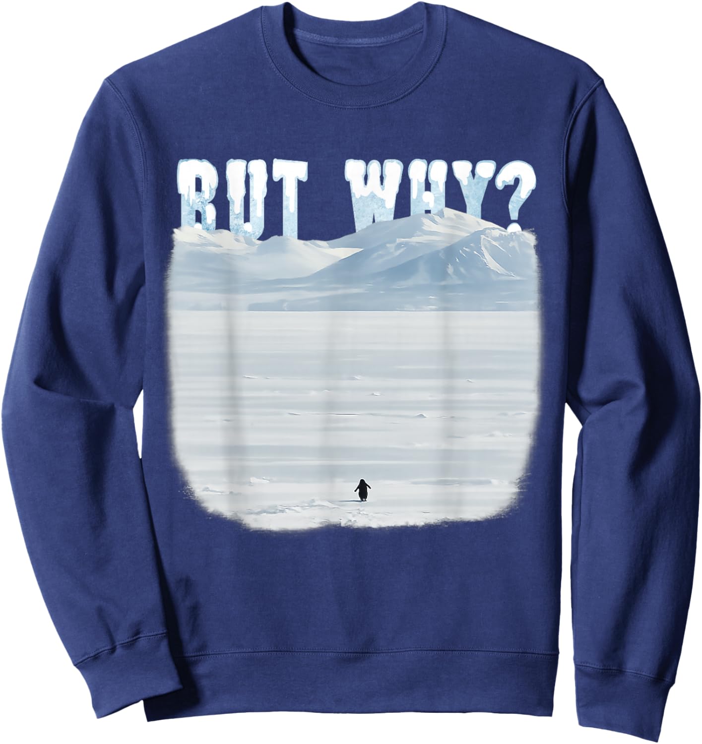Penguin Mountain But Why Antarctia Sweatshirt - Sweatshirt | Navy