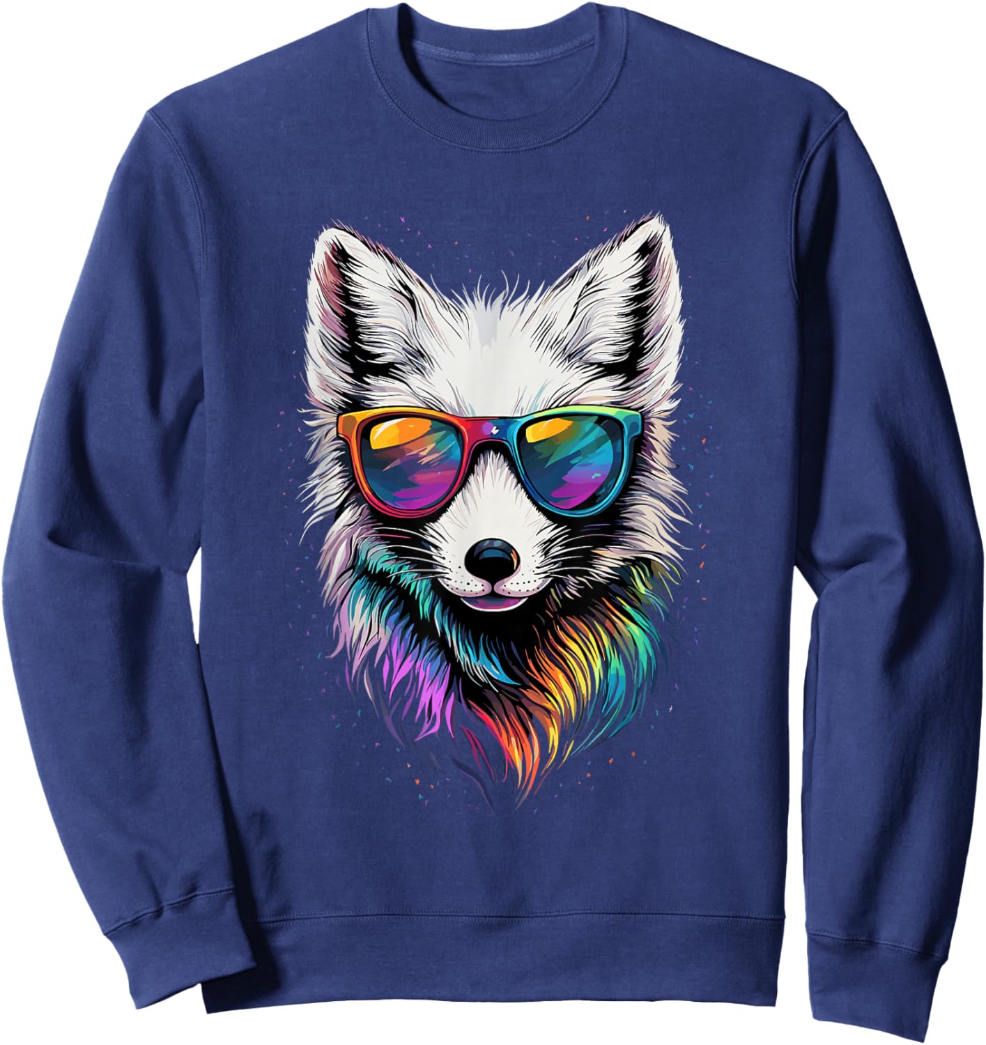 Fox Fleece White Fox Snow Fox Fleece Sweatshirt - Sweatshirt | Navy