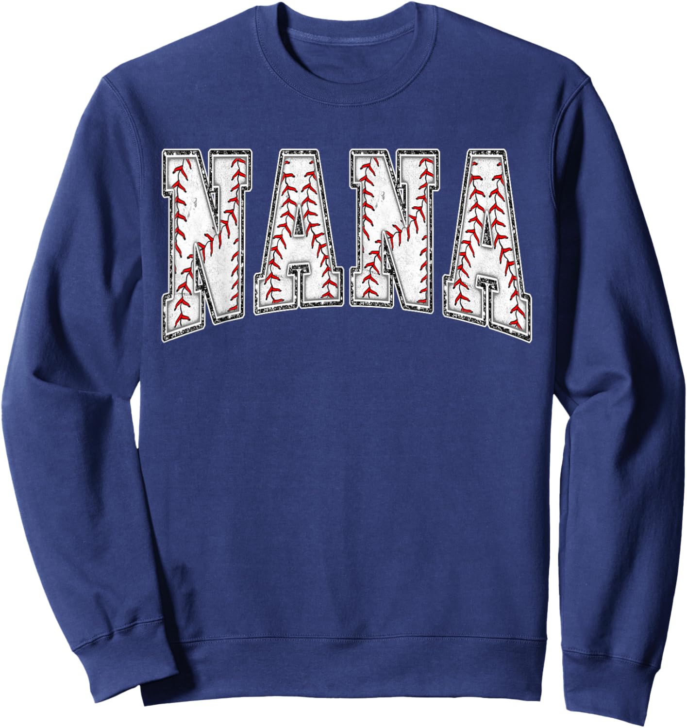 Baseball Nana Baseball Nephew Mothers Day Women Proud Retro Sweatshirt - Sweatshirt | Navy